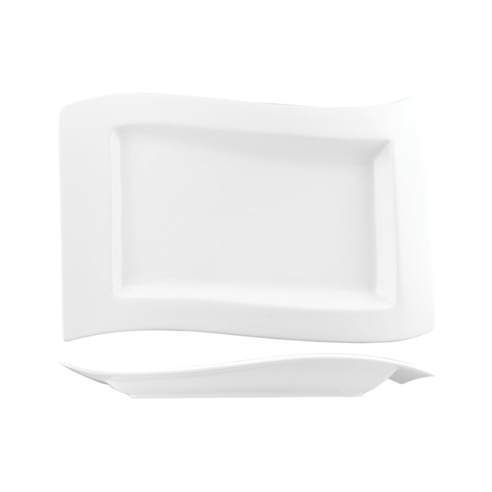 Longfine Classicware Wide Rim Rectangular Wave Plate