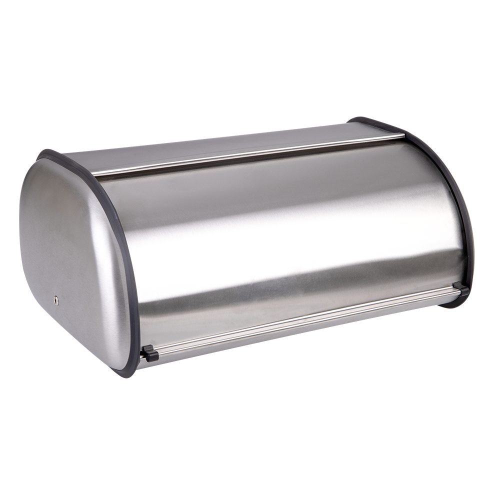 Polder Deluxe Bread Bin - Brushed Nickel