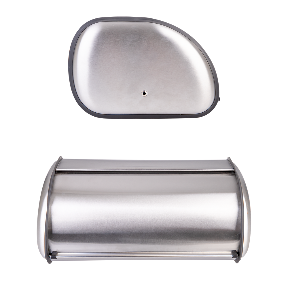 Polder Deluxe Bread Bin - Brushed Nickel