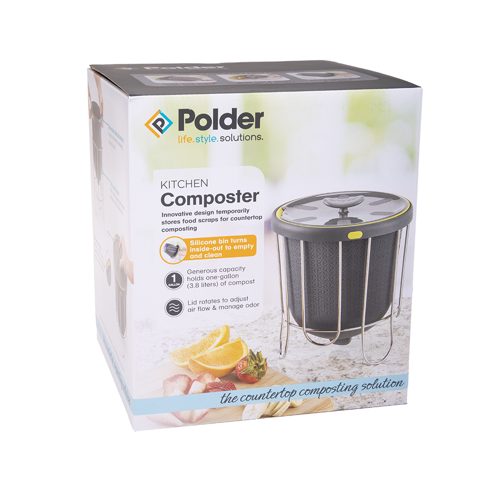Polder Kitchen Composter 3.8L - Grey