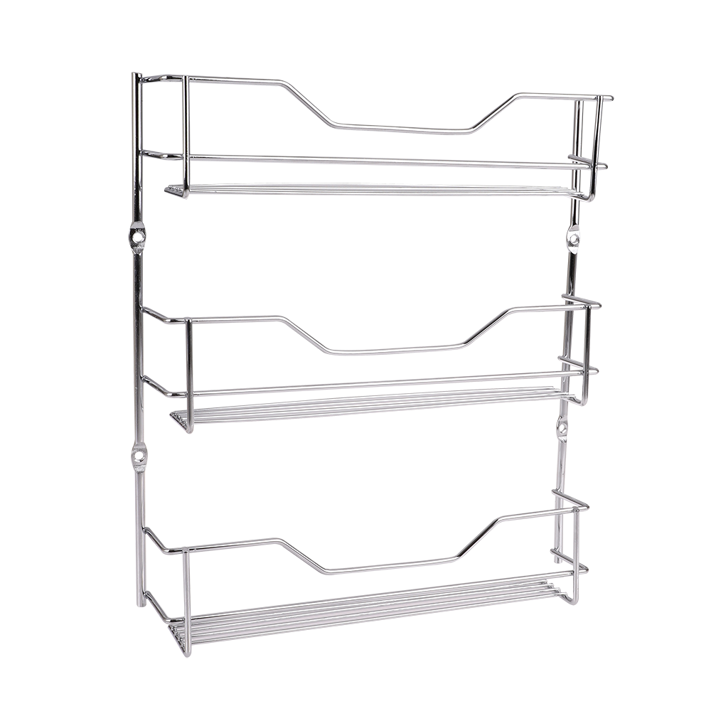 Entrée 3-Tier Spice Rack – Chrome (18 Bottle Capacity)