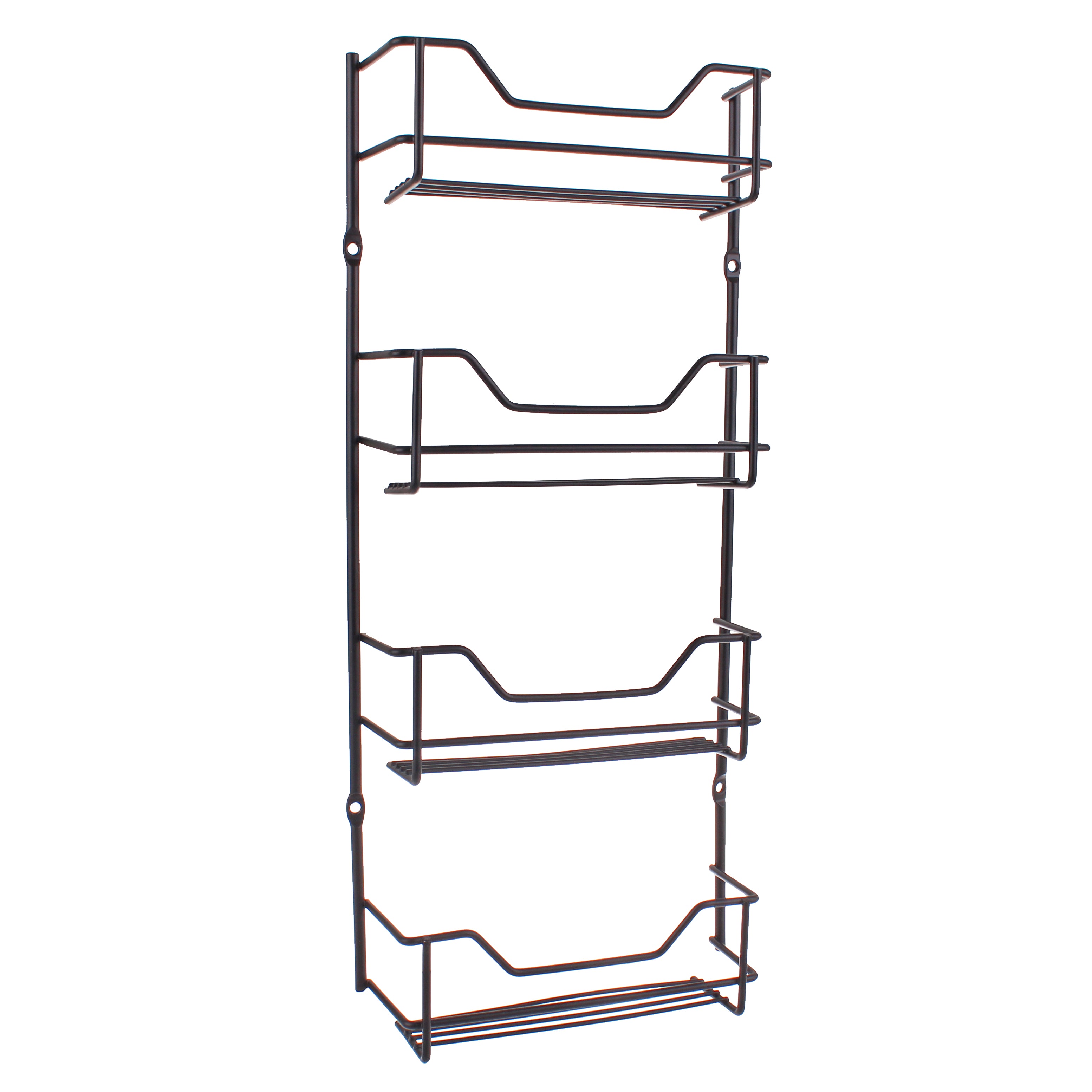 Entrée 4-Tier Spice Rack – Black (16 Bottle Capacity)