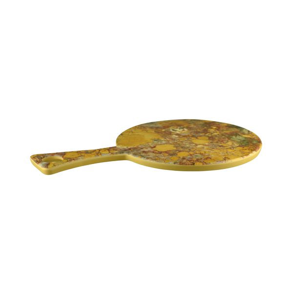Cheforward Lapis Canyon Round Paddle Board (393x248mm - Gold Canyon Jasper Agate)