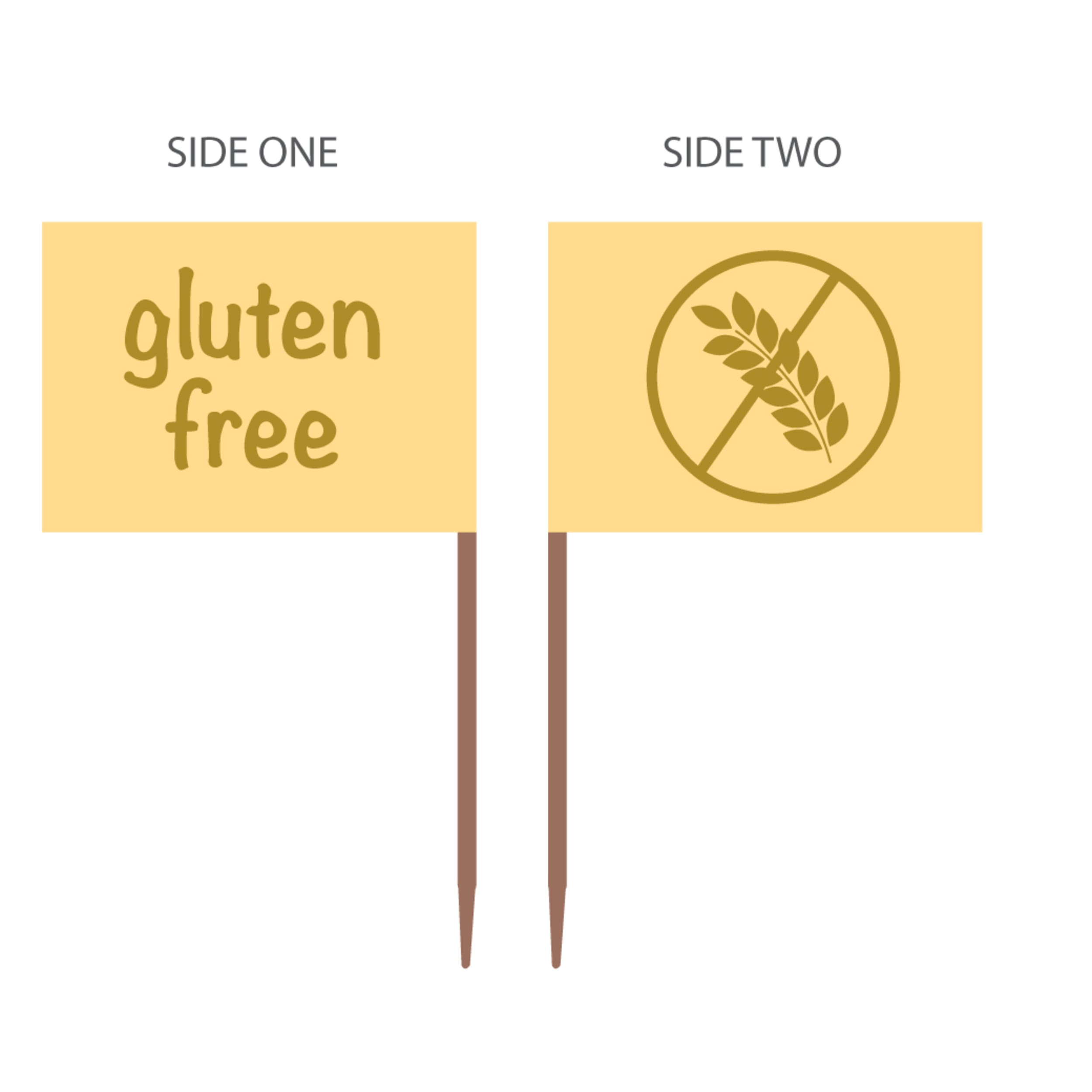 Catering Collection Food Markers "Gluten Free" (500 Pack)