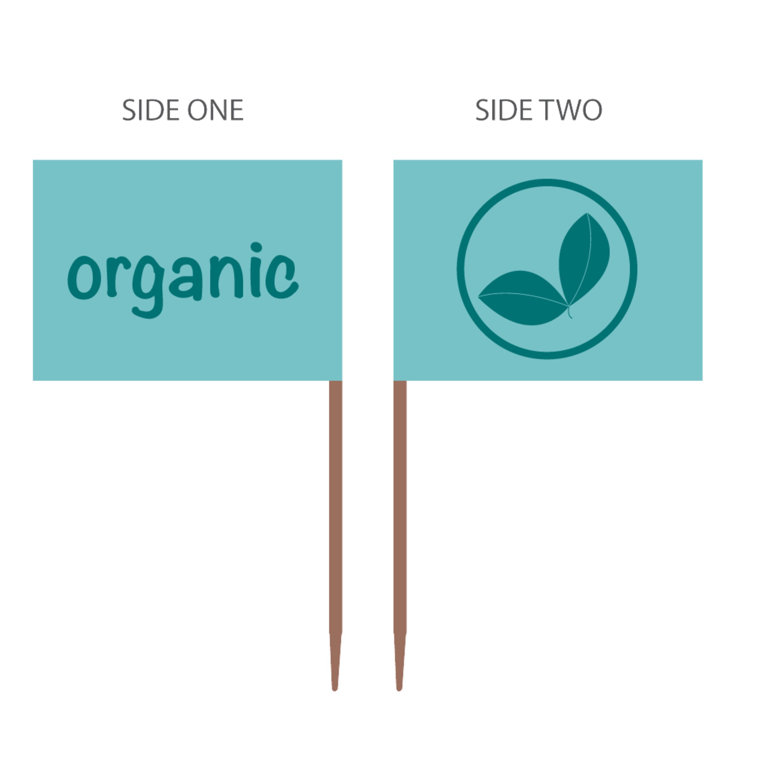 Catering Collection Food Markers "Organic" (500 Pack)