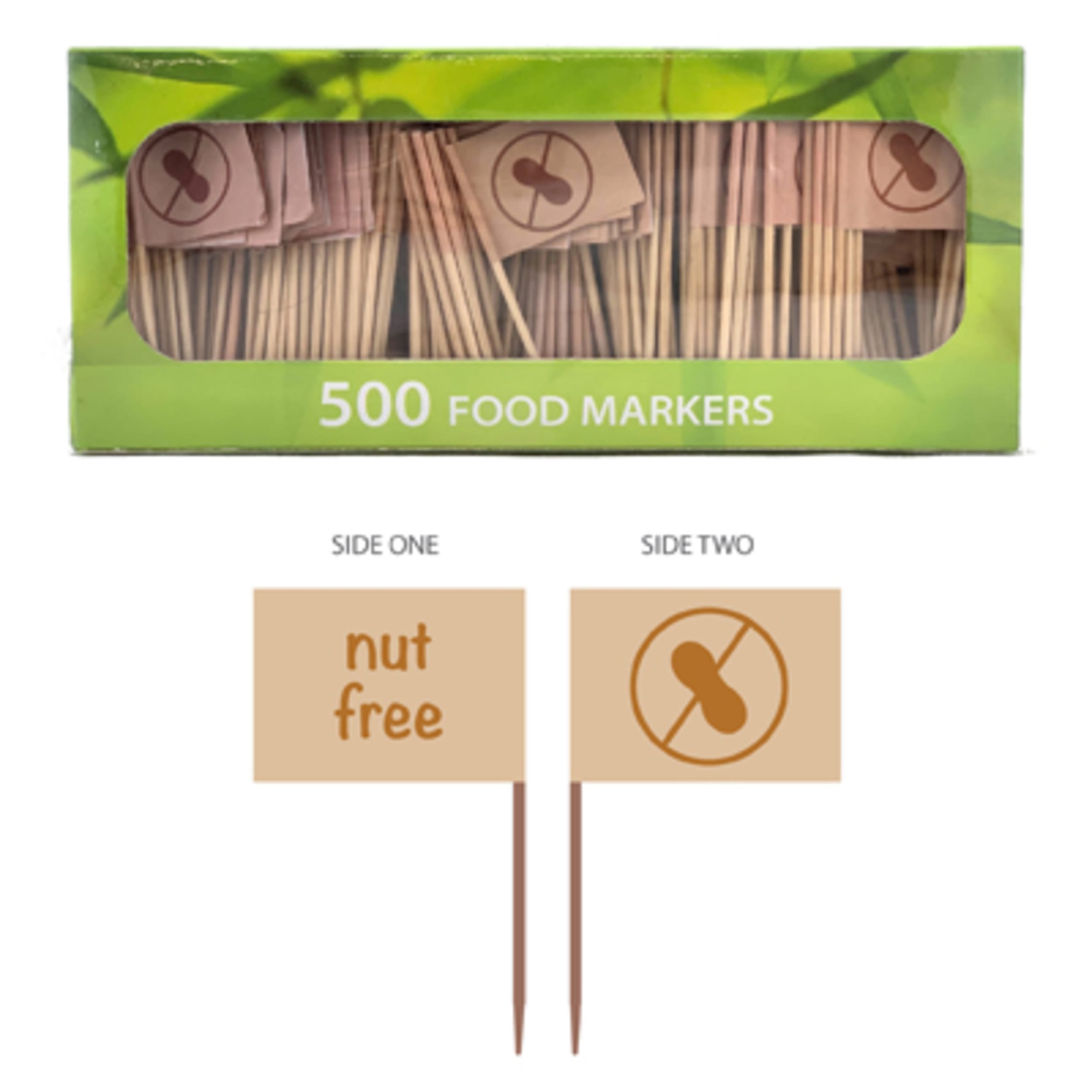 Catering Collection Food Markers "Nut Free" (500 Pack)