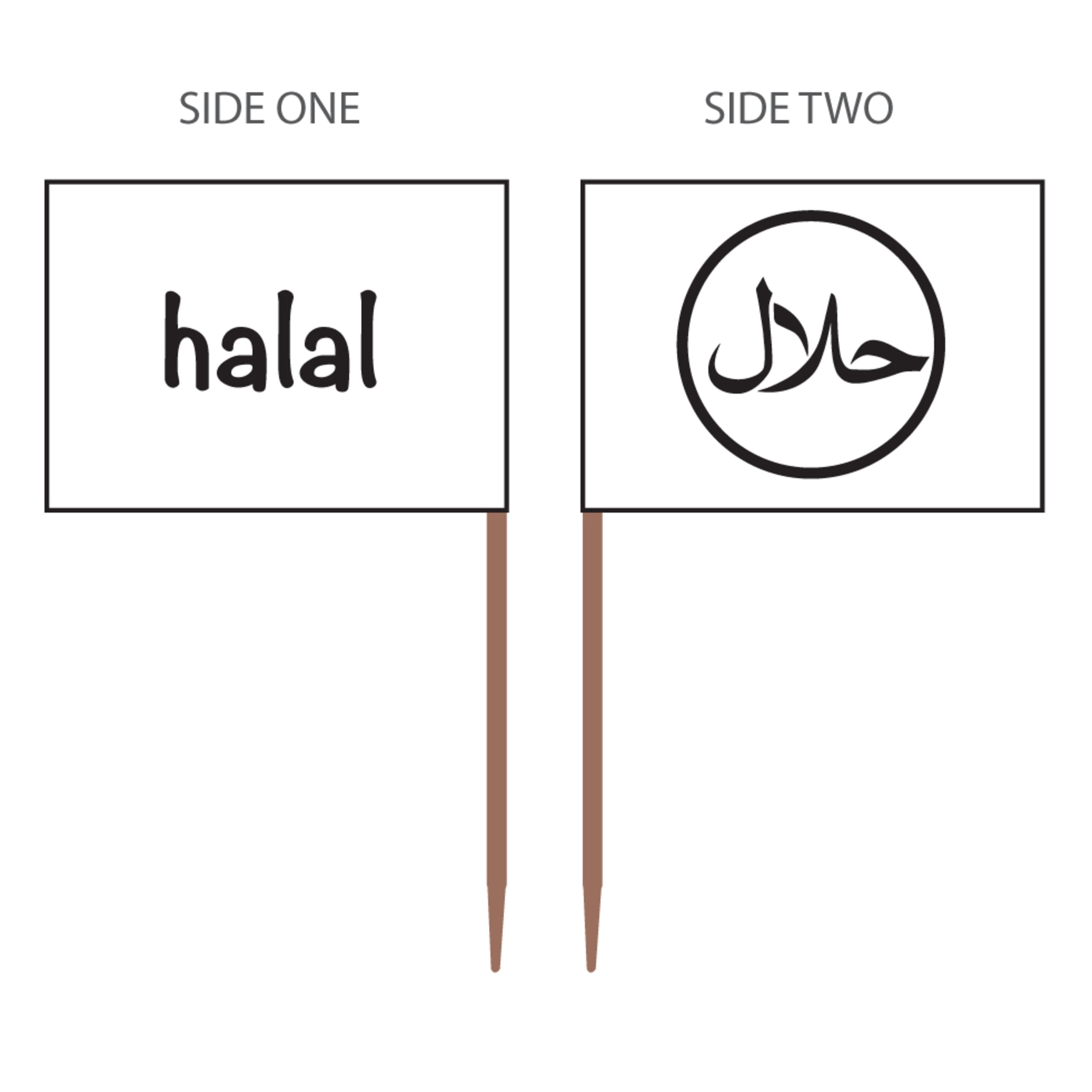 Catering Collection Food Markers "Halal" (500 Pack)