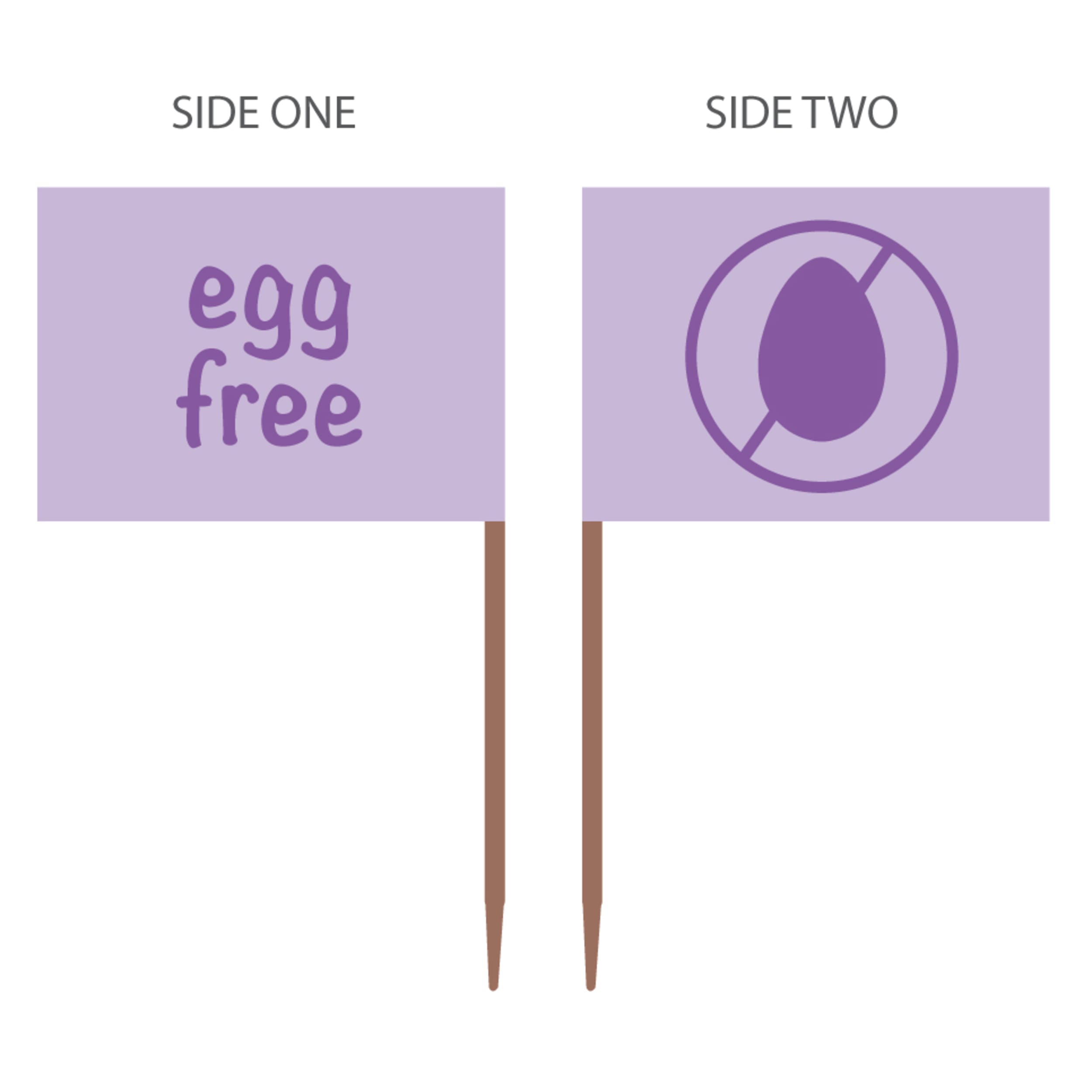 Catering Collection Food Markers "Egg Free" (500 Pack)