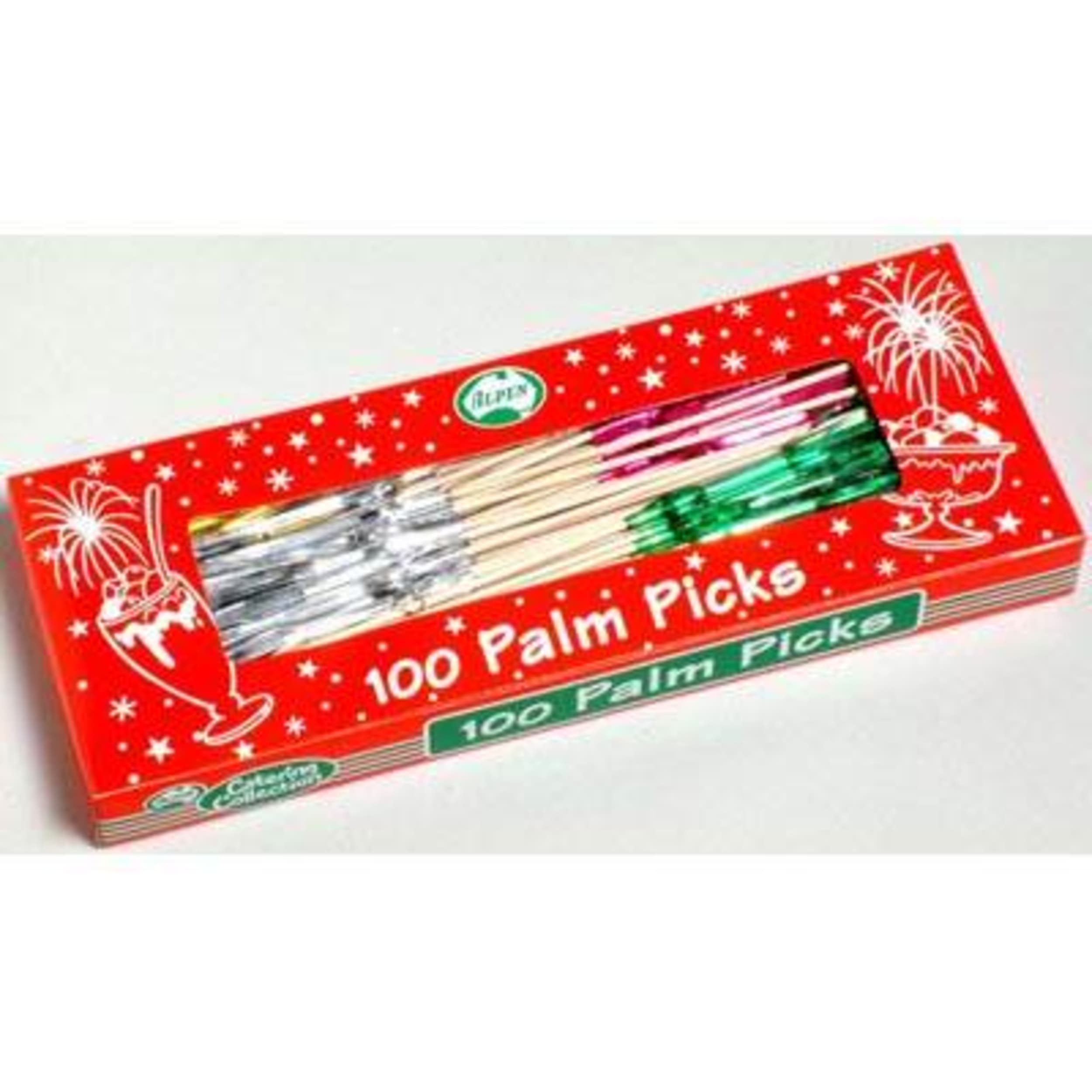 Catering Collection Palm Pick 150mm with Foil Fringe Top (100 Pack)