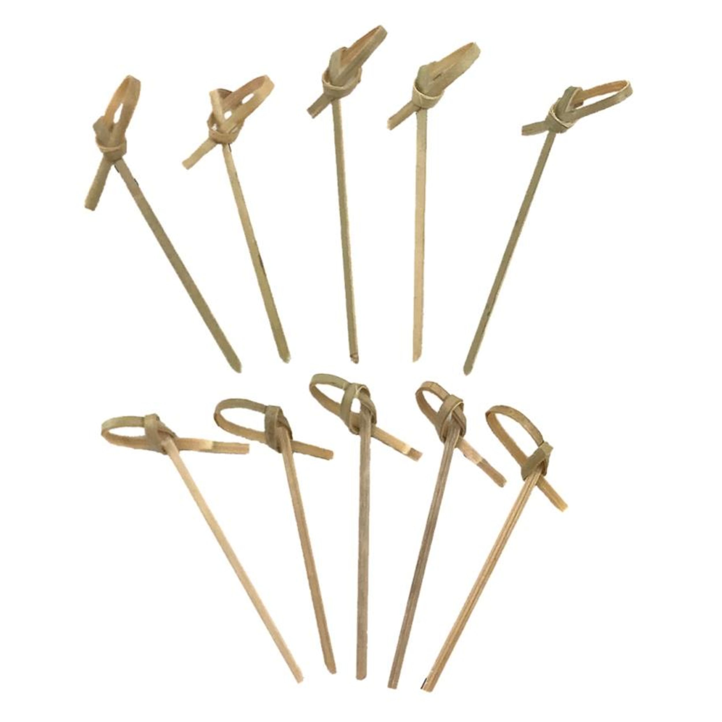 Eco Collection Bamboo Curly Pick Skewer 6cm Natural (250 Pack)