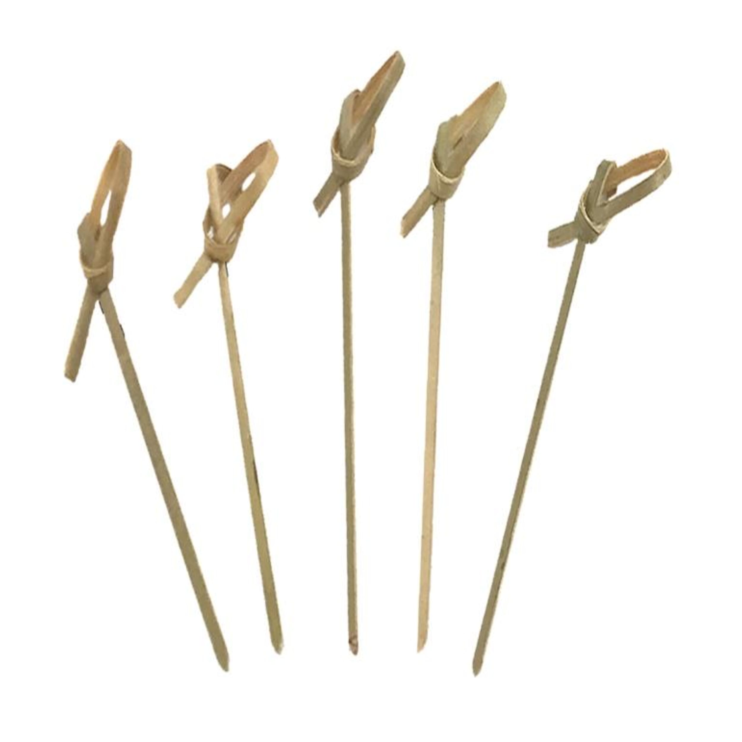 Eco Collection Bamboo Curly Pick Skewer 10cm Natural (250 Pack)