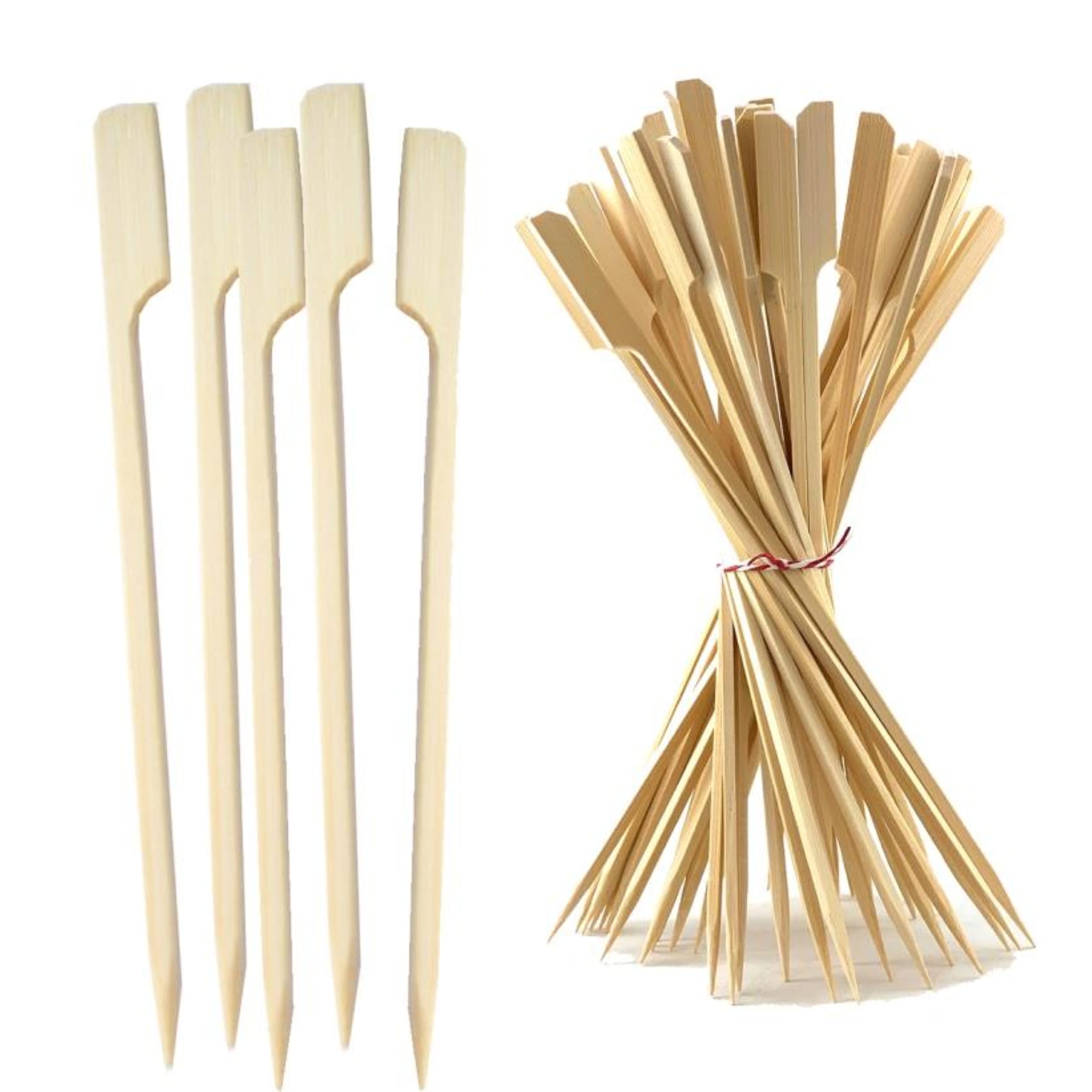 Eco Collection Bamboo Paddle Skewer 18cm x 3mm Natural (250 Pack)