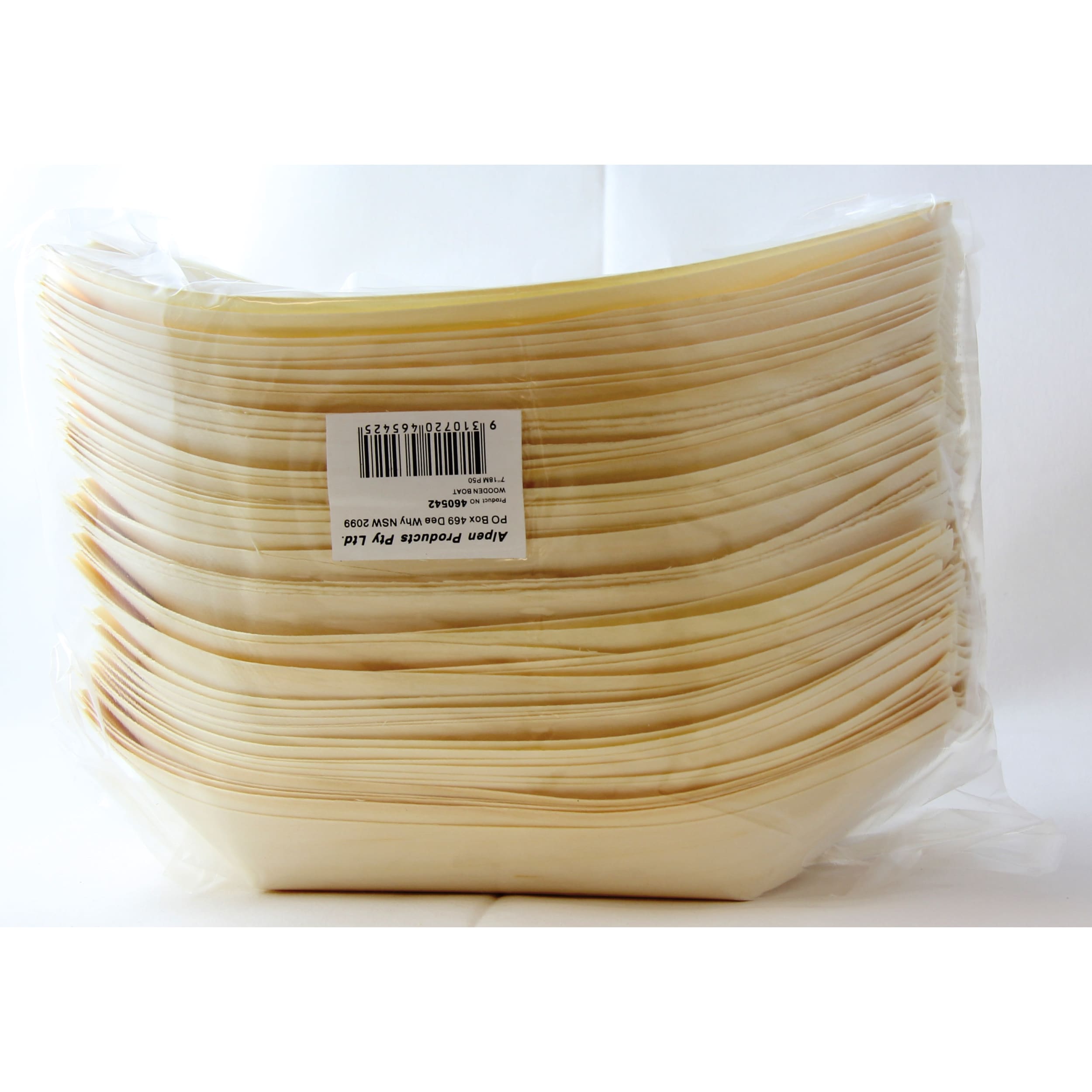 Eco Collection Wooden Boats 165x88mm (50 Pack)