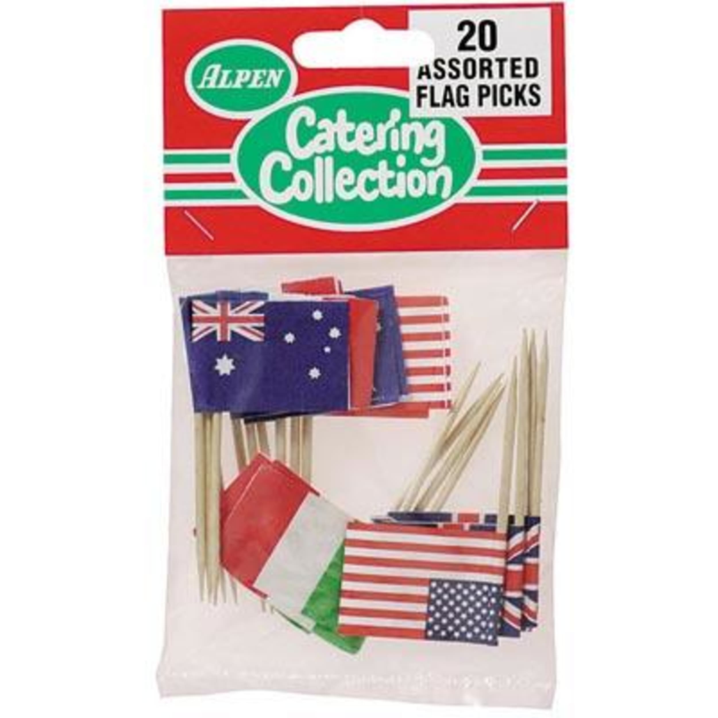 Catering Collection Flagpicks Mixed (20 Pack)