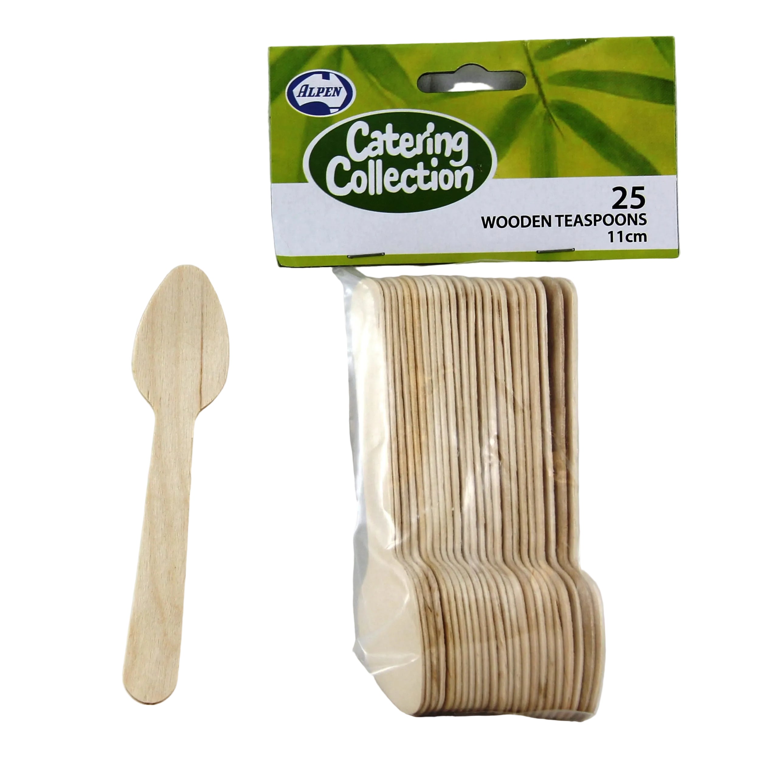 Eco Collection Wooden Tea Spoons 110mm (25 Pack)