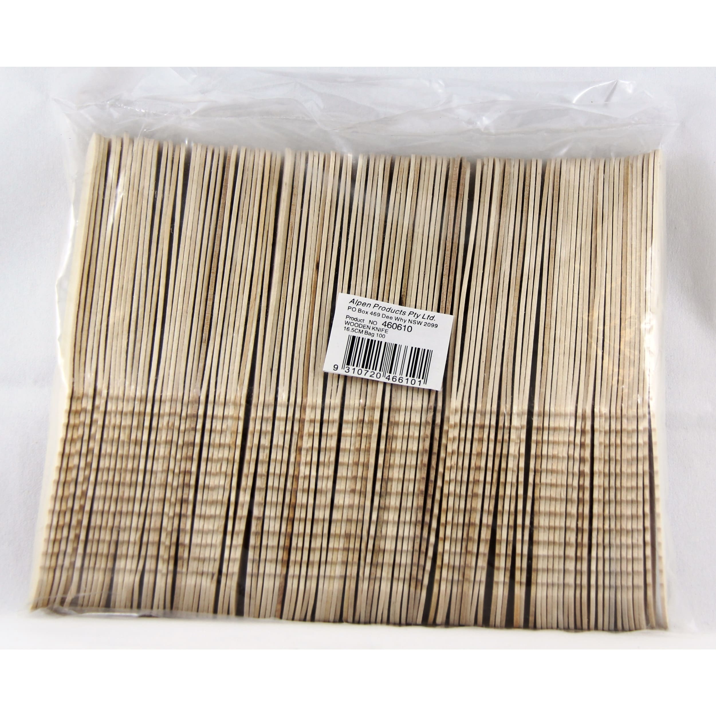Eco Collection Wooden Knives 165mm (100 Pack)