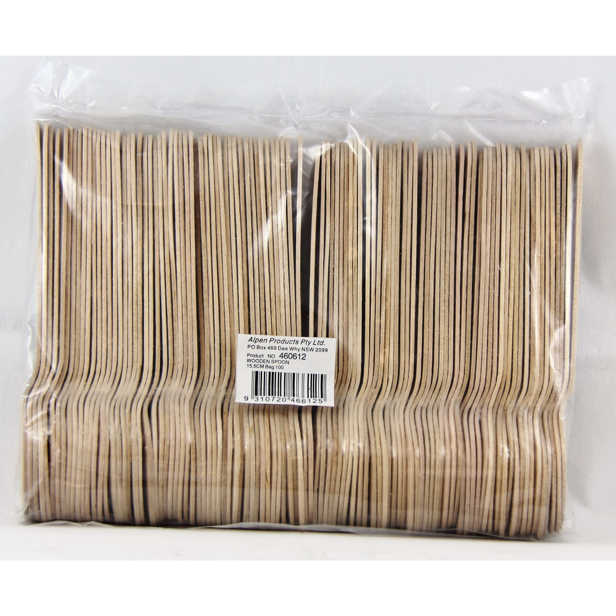 Eco Collection Wooden Spoons 155mm (100 Pack)