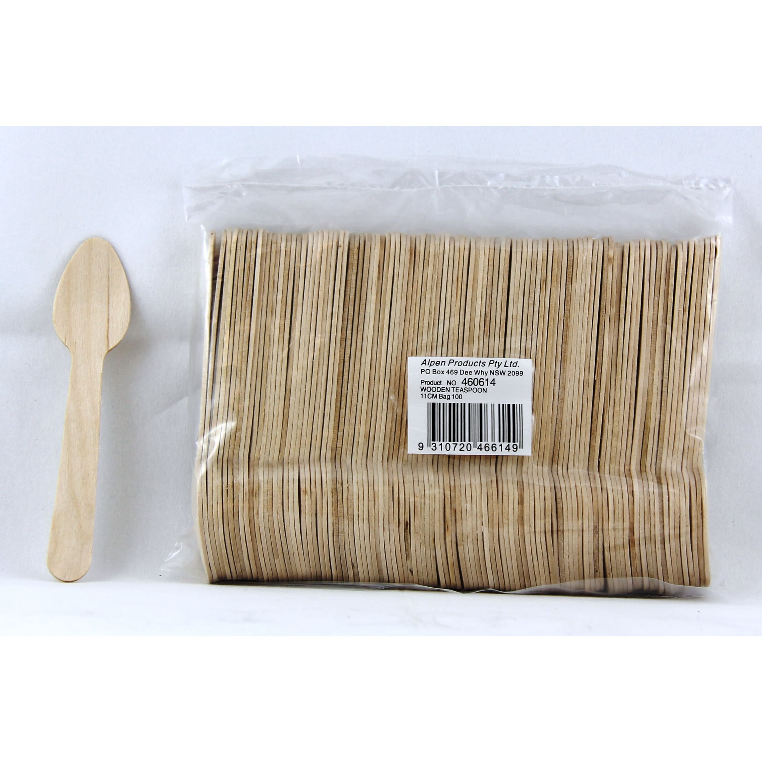 Eco Collection Wooden Tea Spoons 110mm (100 Pack)