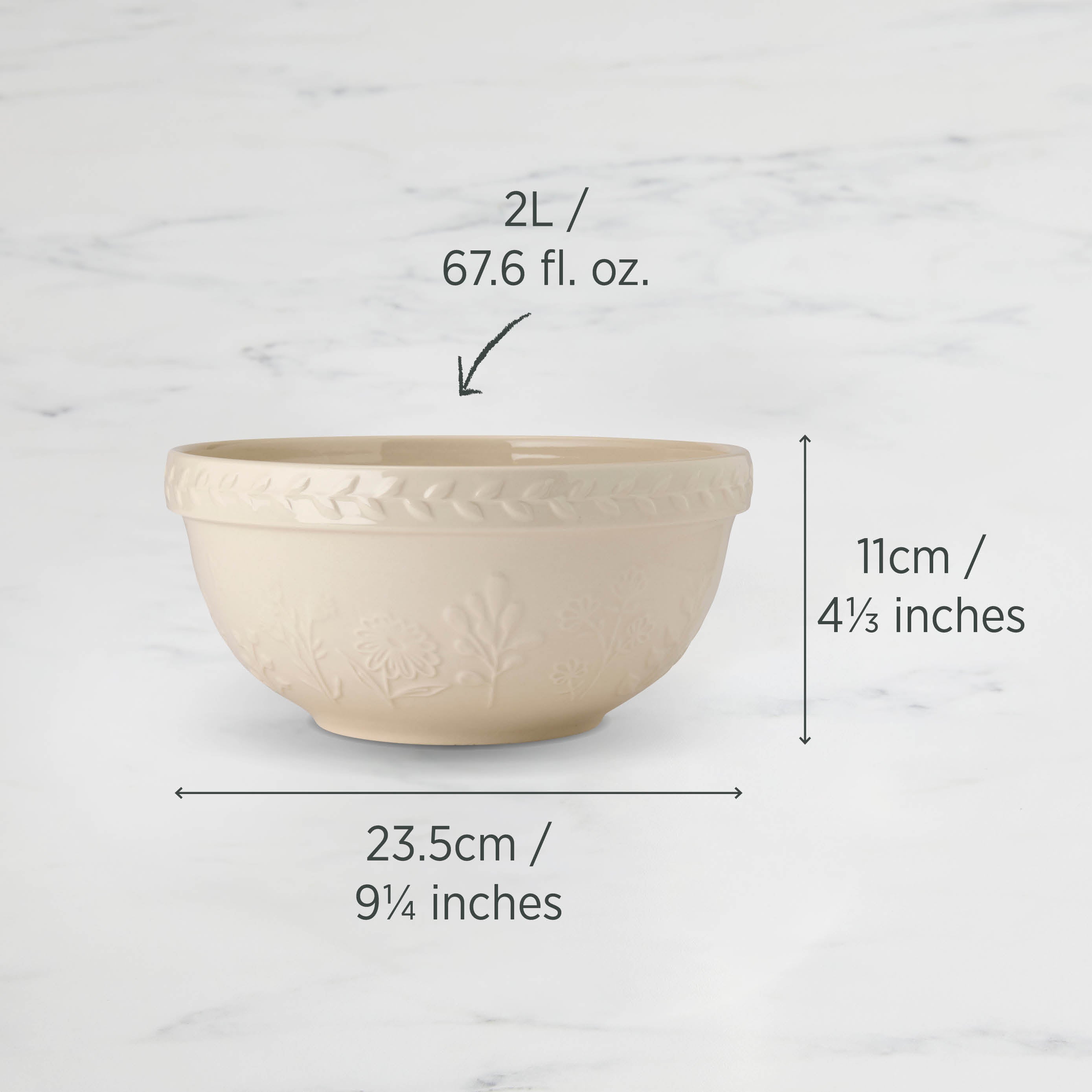 Wiltshire Baking Traditions Stoneware Mixing Bowl 2L (23.5cm)