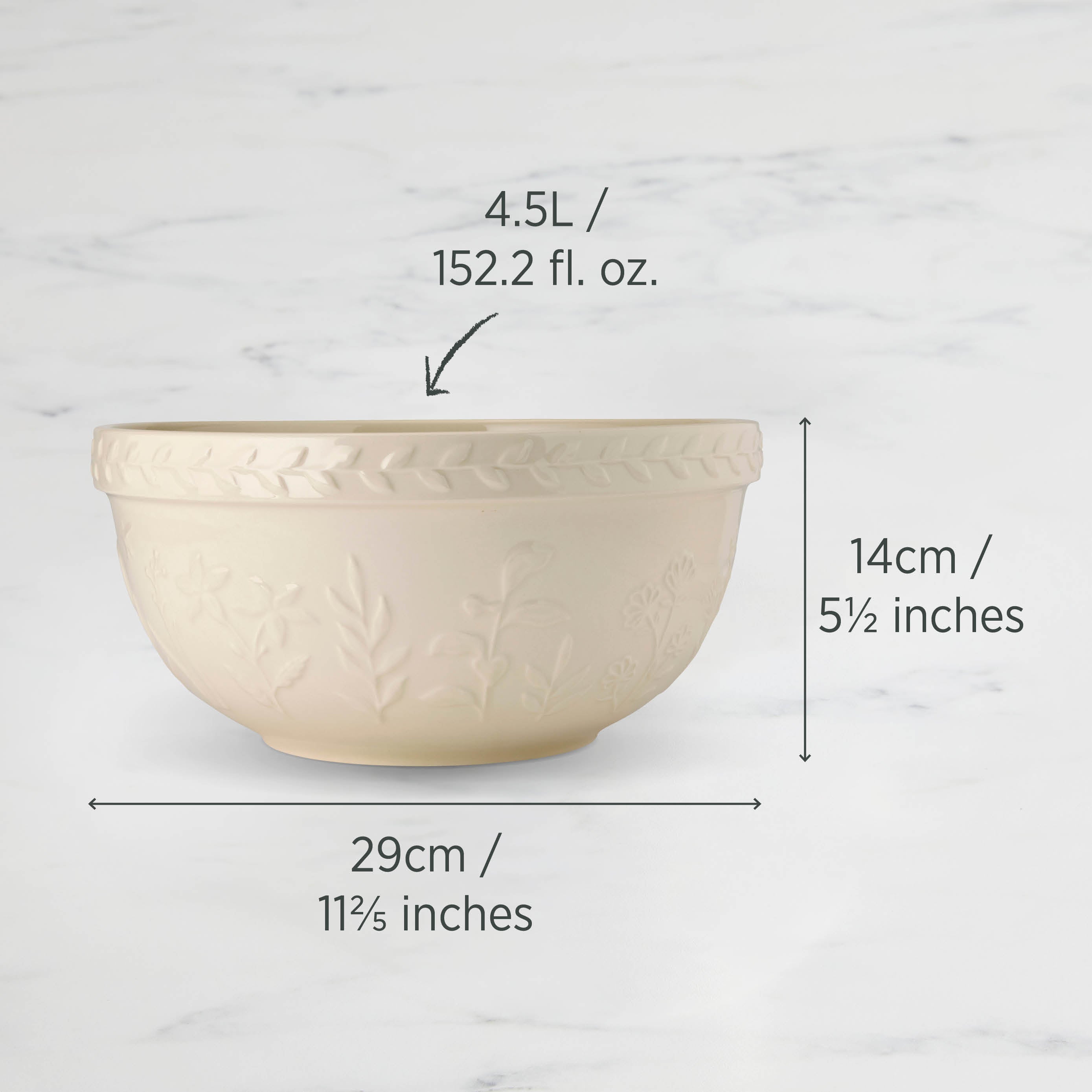 Wiltshire Baking Traditions Stoneware Mixing Bowl 4.5L (29cm)