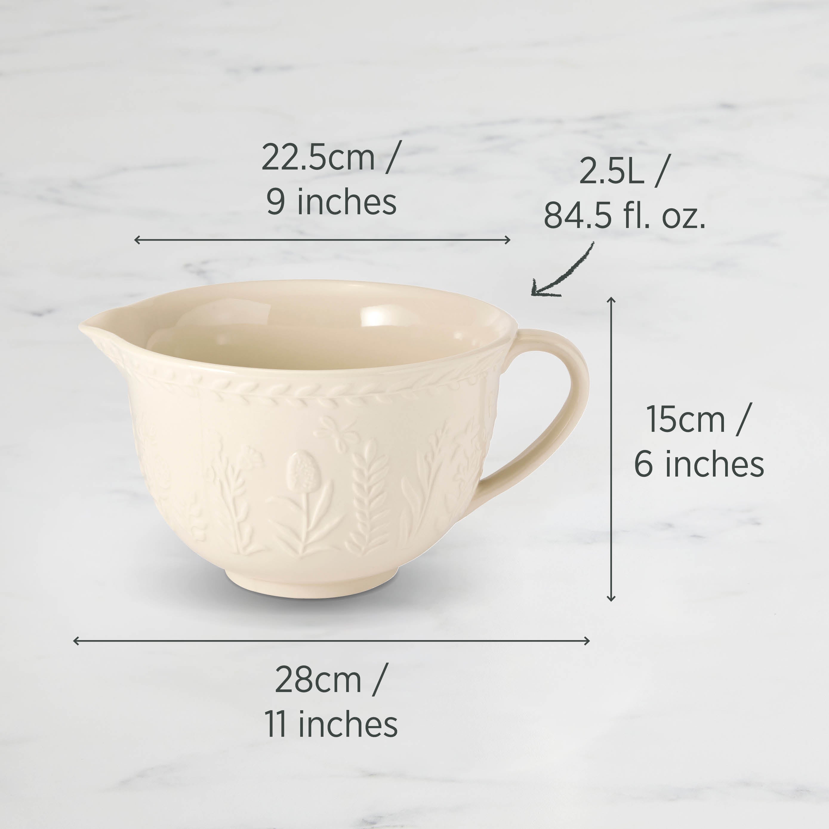 Wiltshire Baking Traditions Stoneware Batter Jug 2.5L