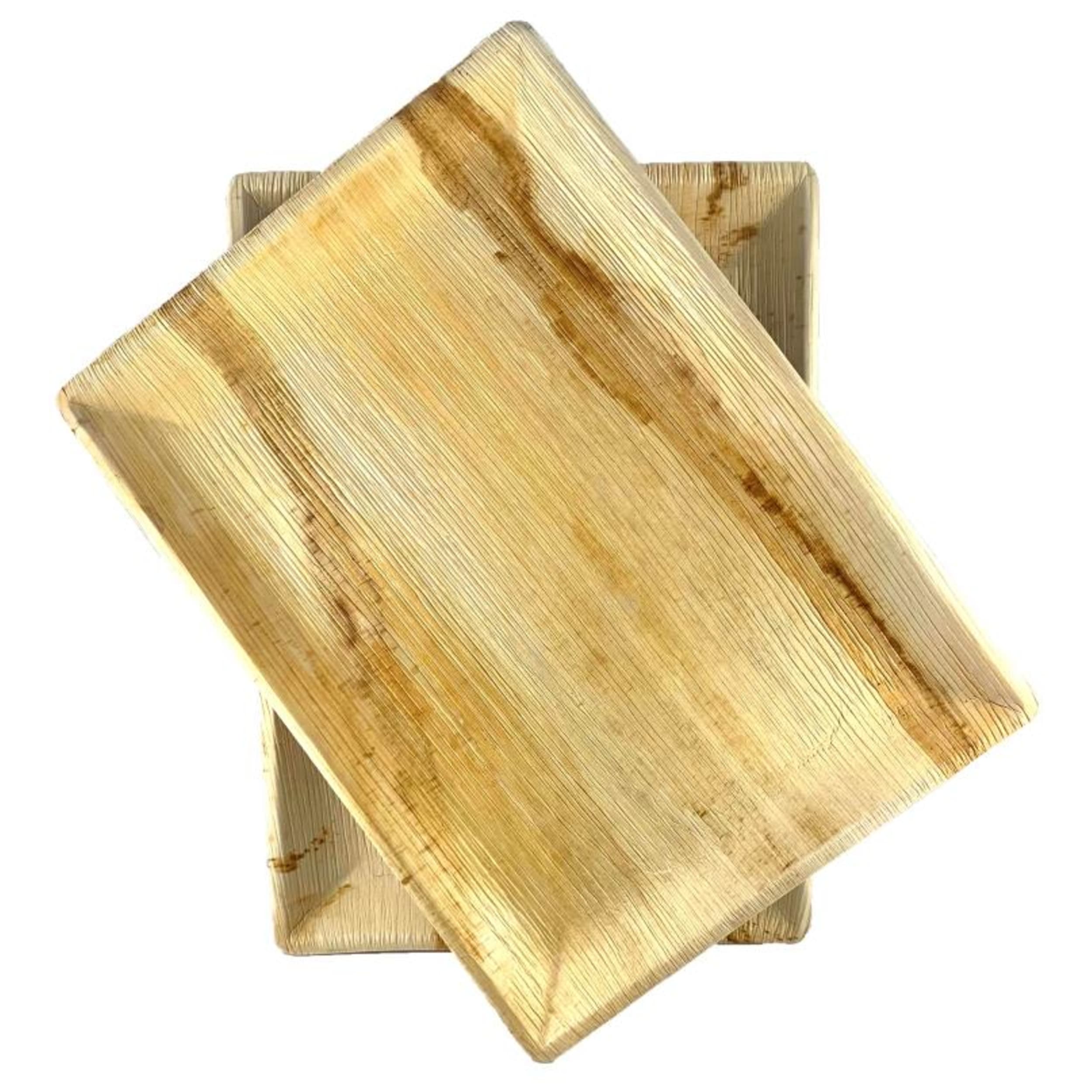 Eco Collection Palm Leaf Rectangle Platter 360x260 (10 Pack)
