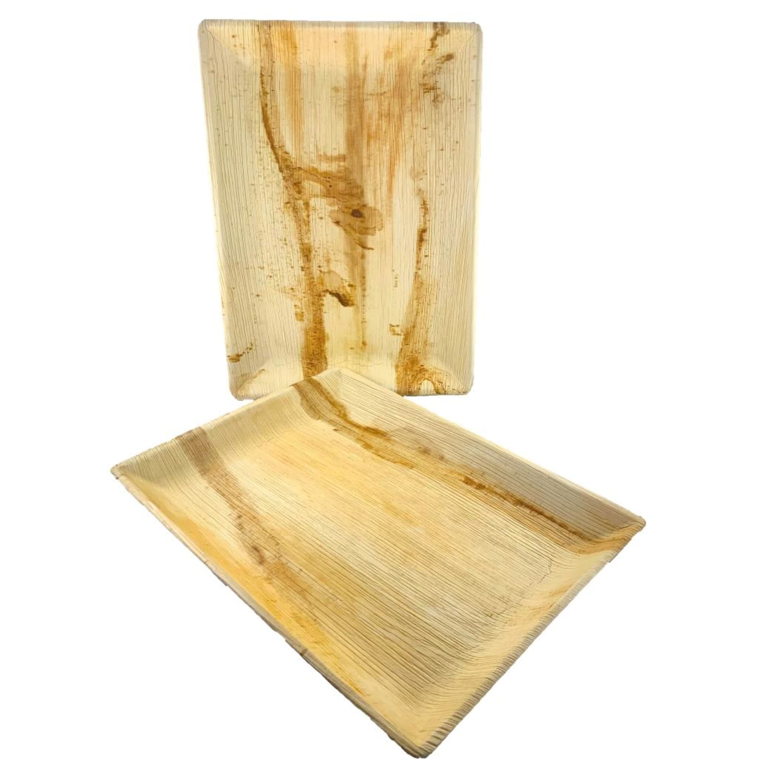 Eco Collection Palm Leaf Rectangle Platter 360x260 (10 Pack)