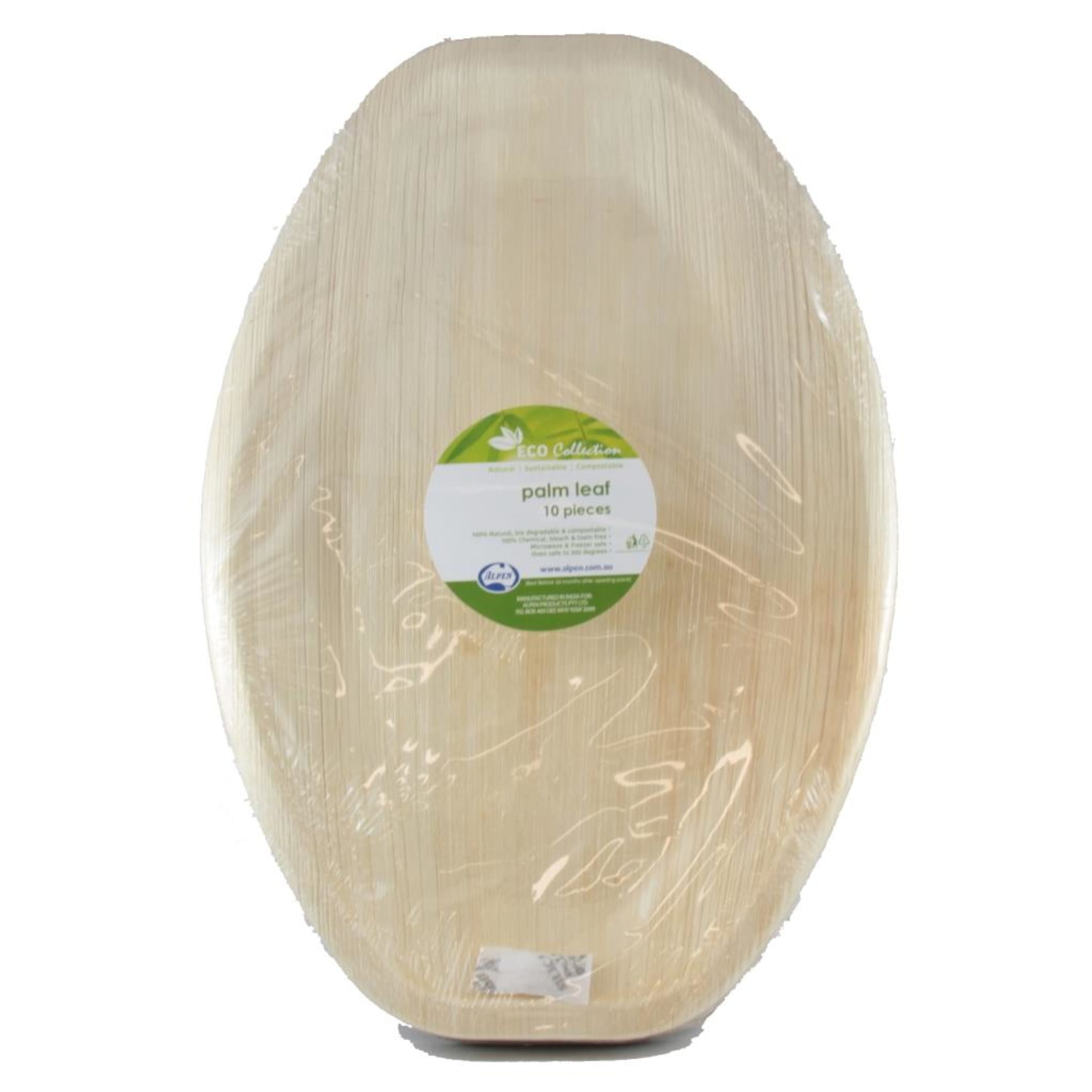 Eco Collection Palm Leaf Medium Platter 360x260mm (10 Pack)