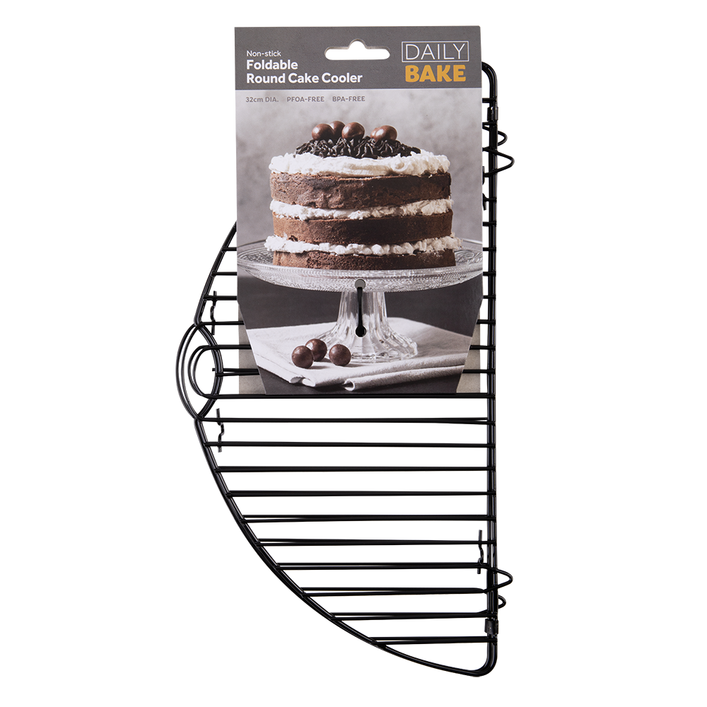 Daily Bake Non-Stick Foldable Round Cake Cooler – 32cm