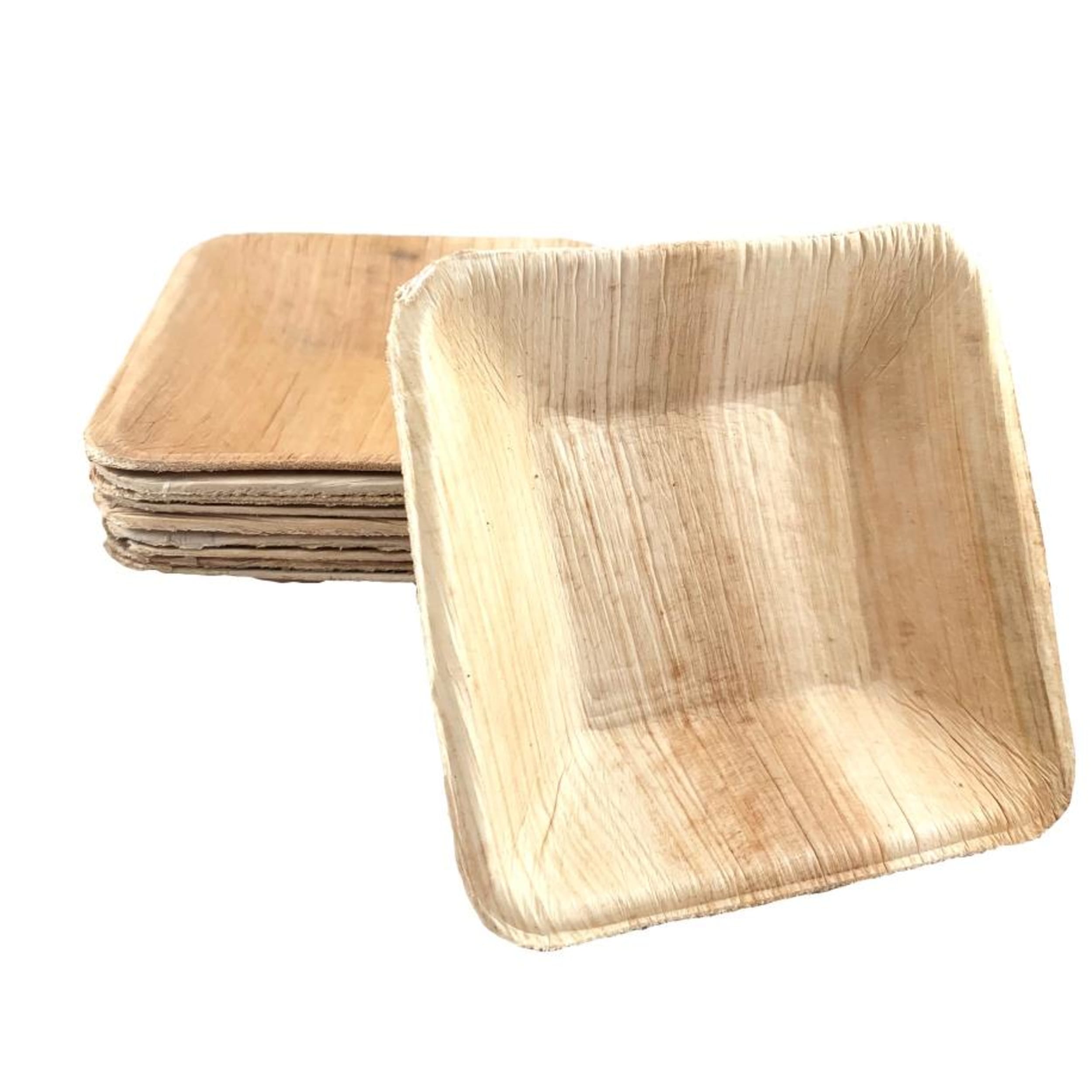 Eco Collection Palm Leaf Square Dip Bowl 90x17mm deep (10 Pack)