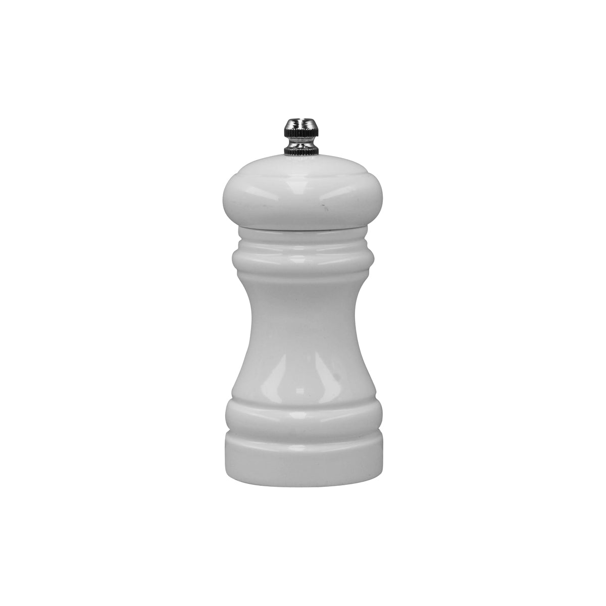 Chef Inox Cafe Salt & Pepper Mill White Wood 50x115mm