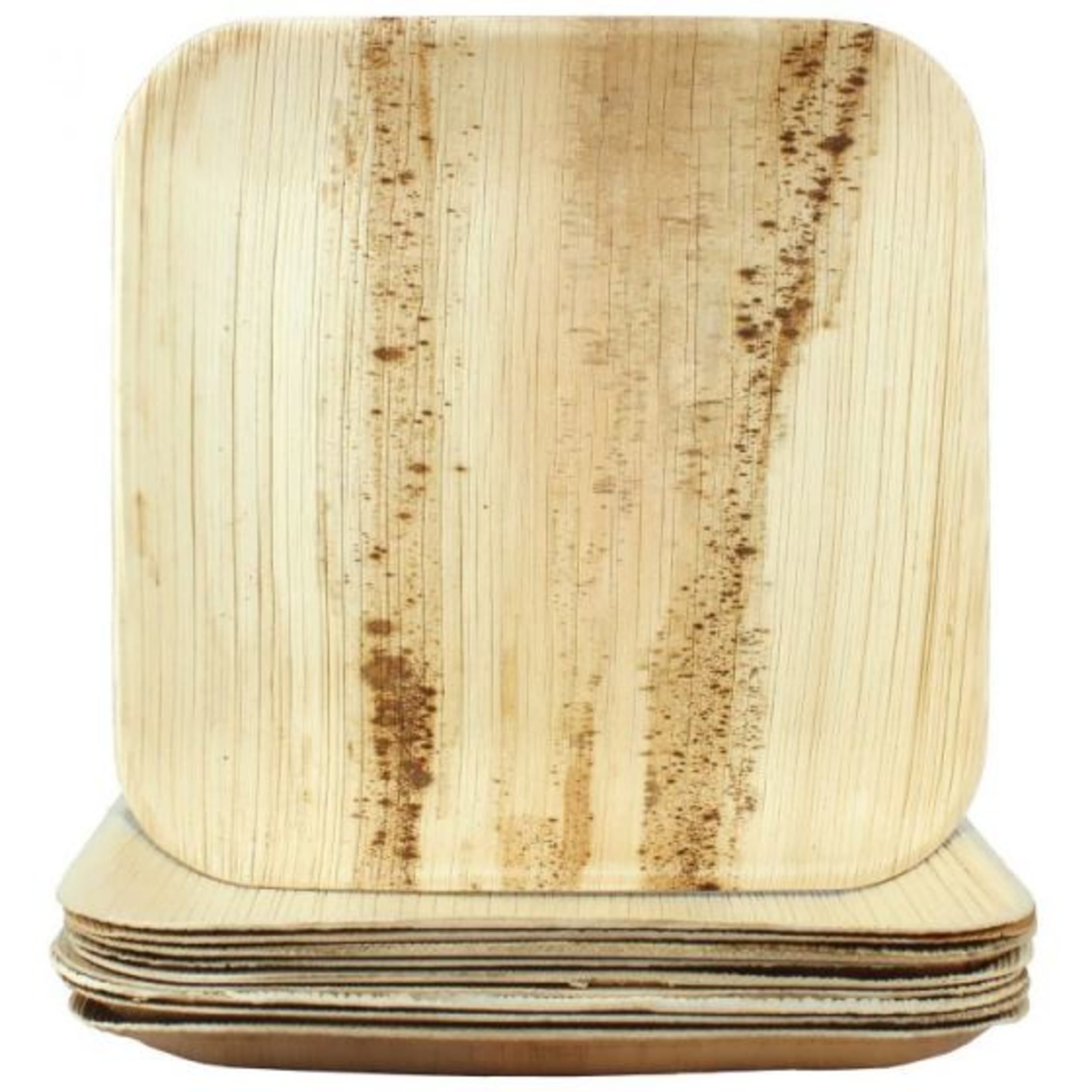 Eco Collection Palm Leaf Square Plate 8inch 200x10mm deep (10 Pack)