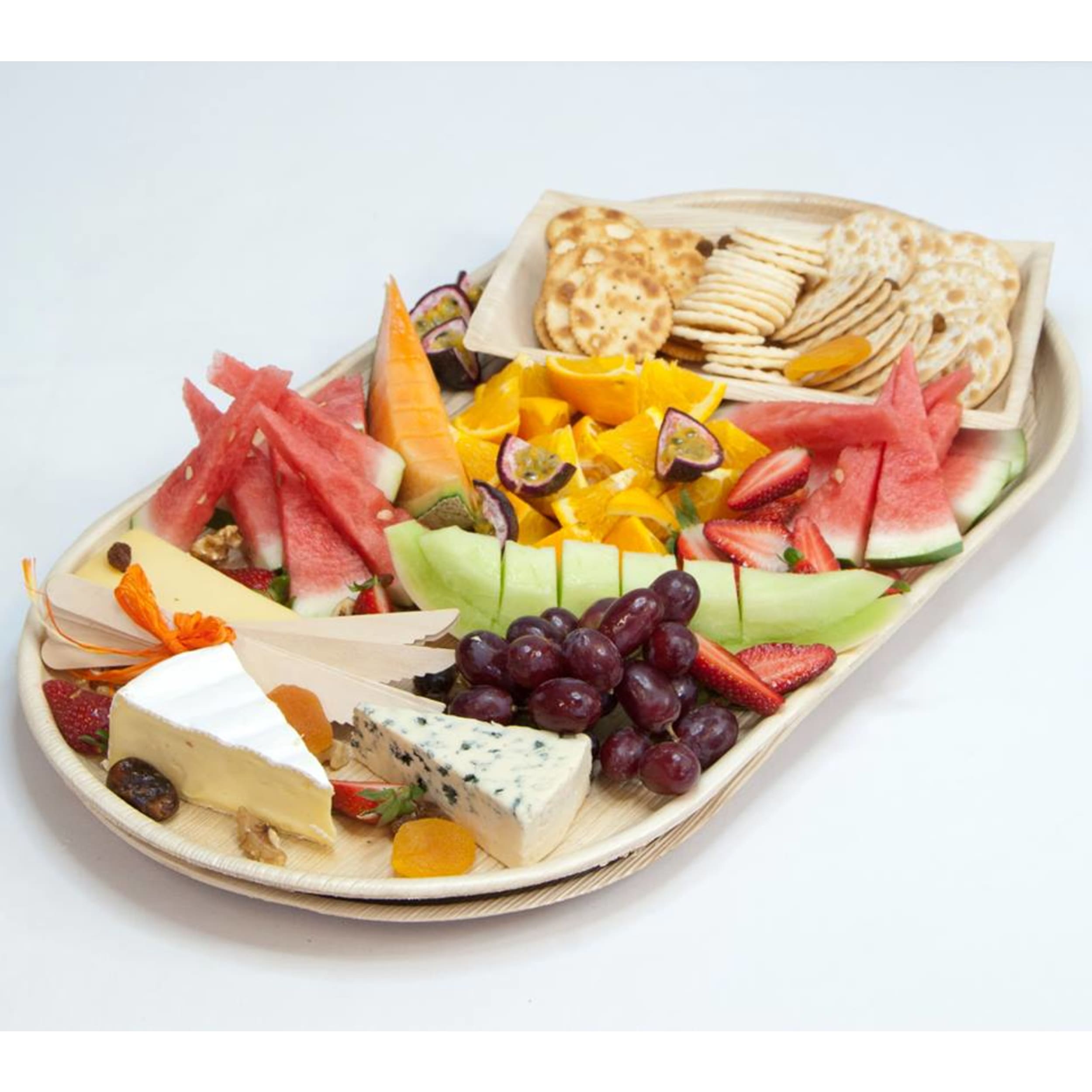 Eco Collection Palm Leaf Platter 550x300mm (2 Pack)