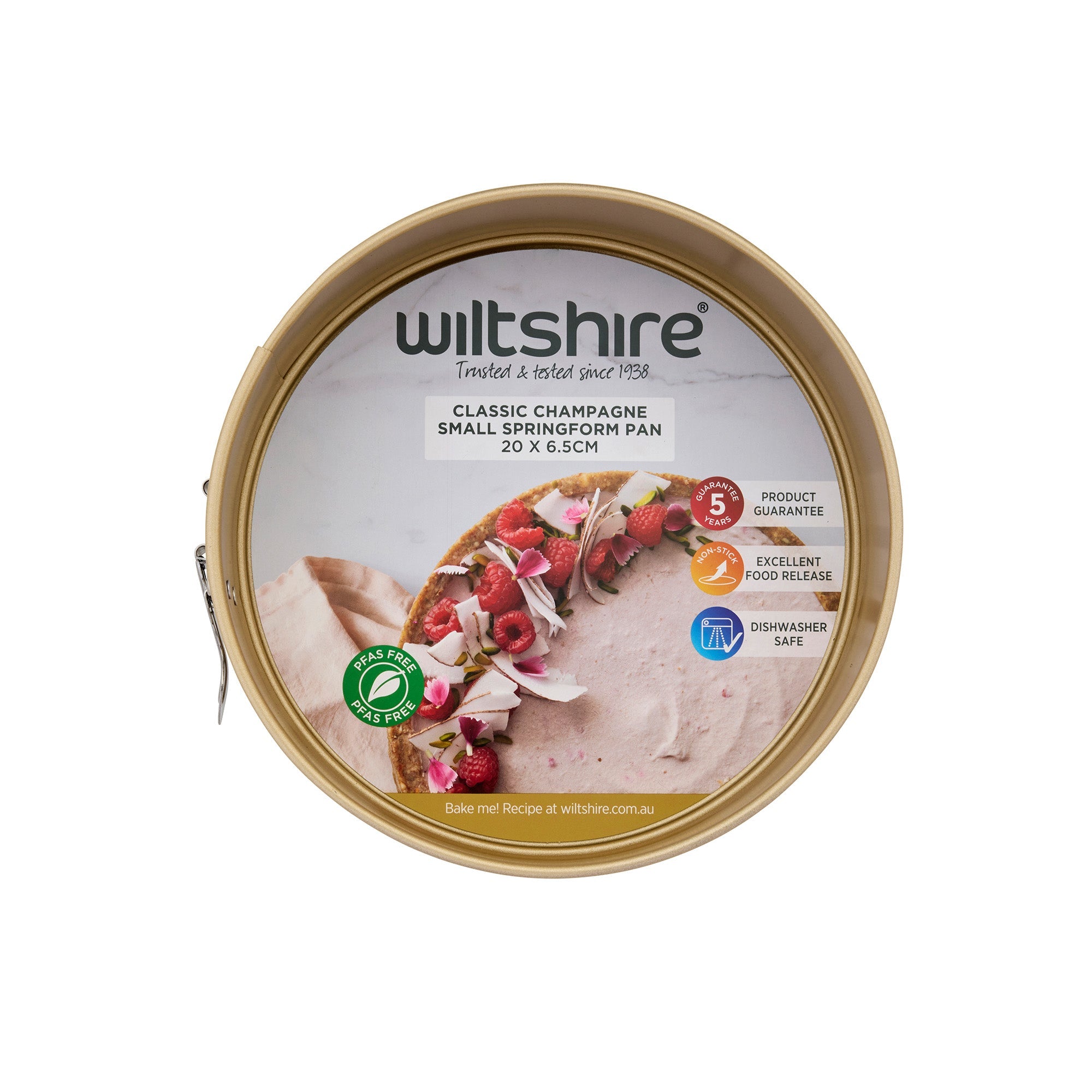 Wiltshire Champagne Gold Small Springform Pan 20 x 6.5cm