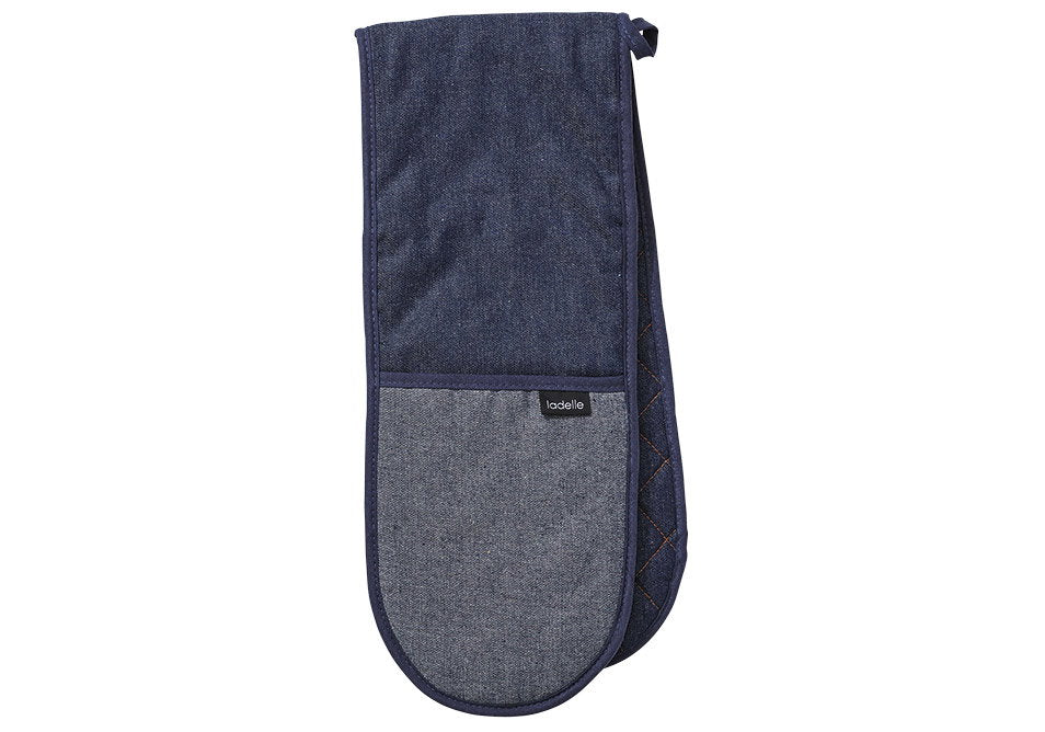 Ladelle Denim Blue Double Oven Mitt