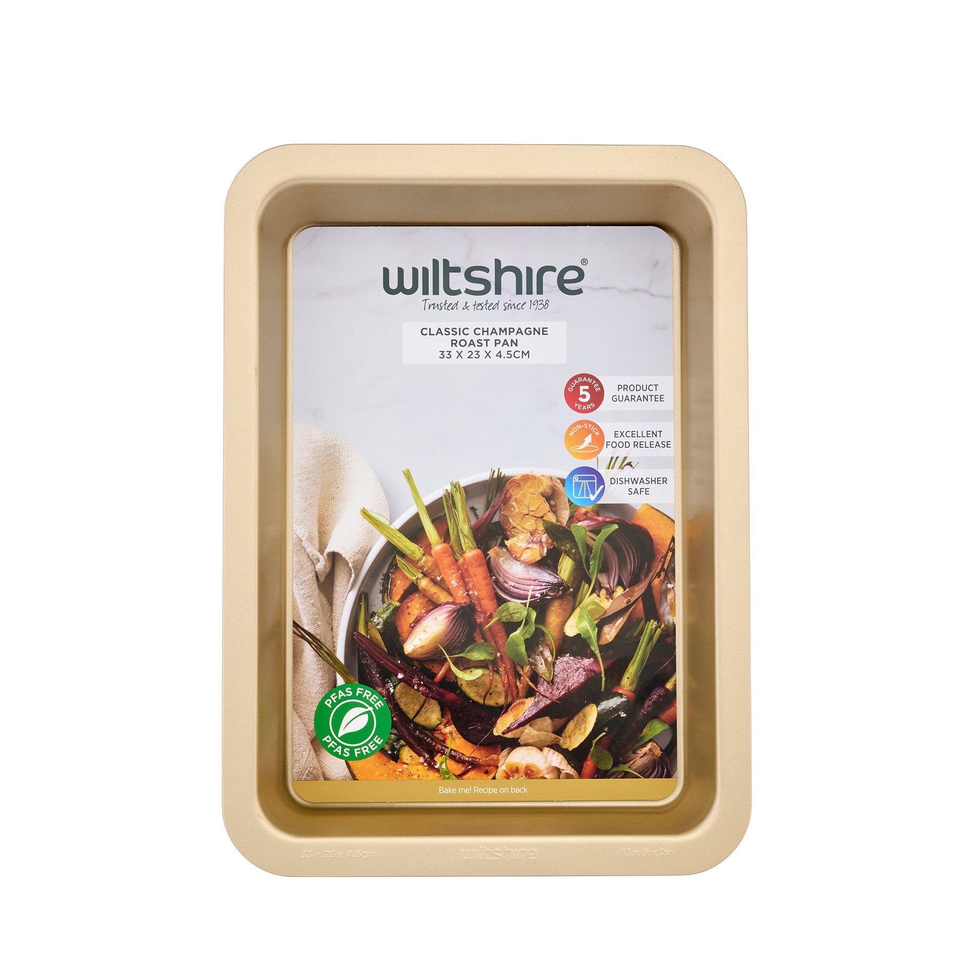 Wiltshire Champagne Gold Roast Pan 33.5 x 23cm