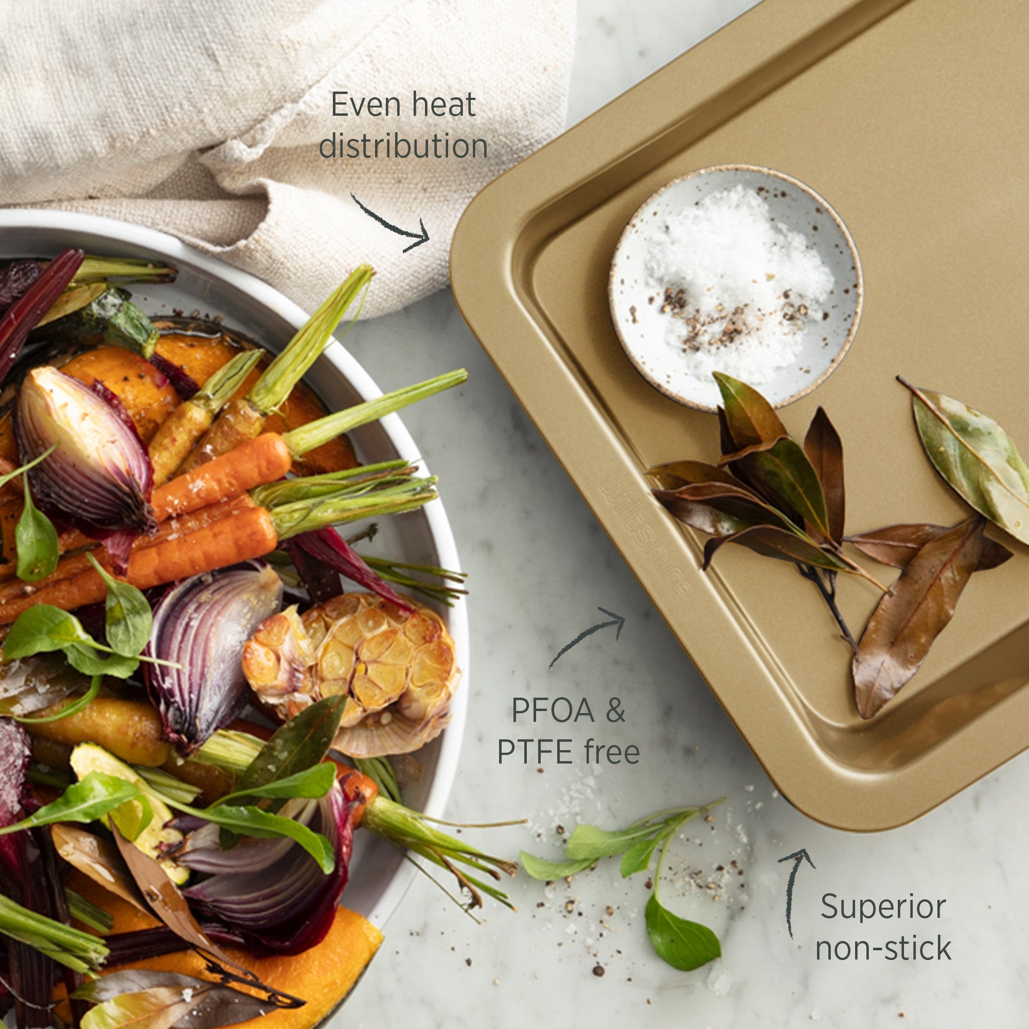 Wiltshire Champagne Gold Roast Pan 33.5 x 23cm