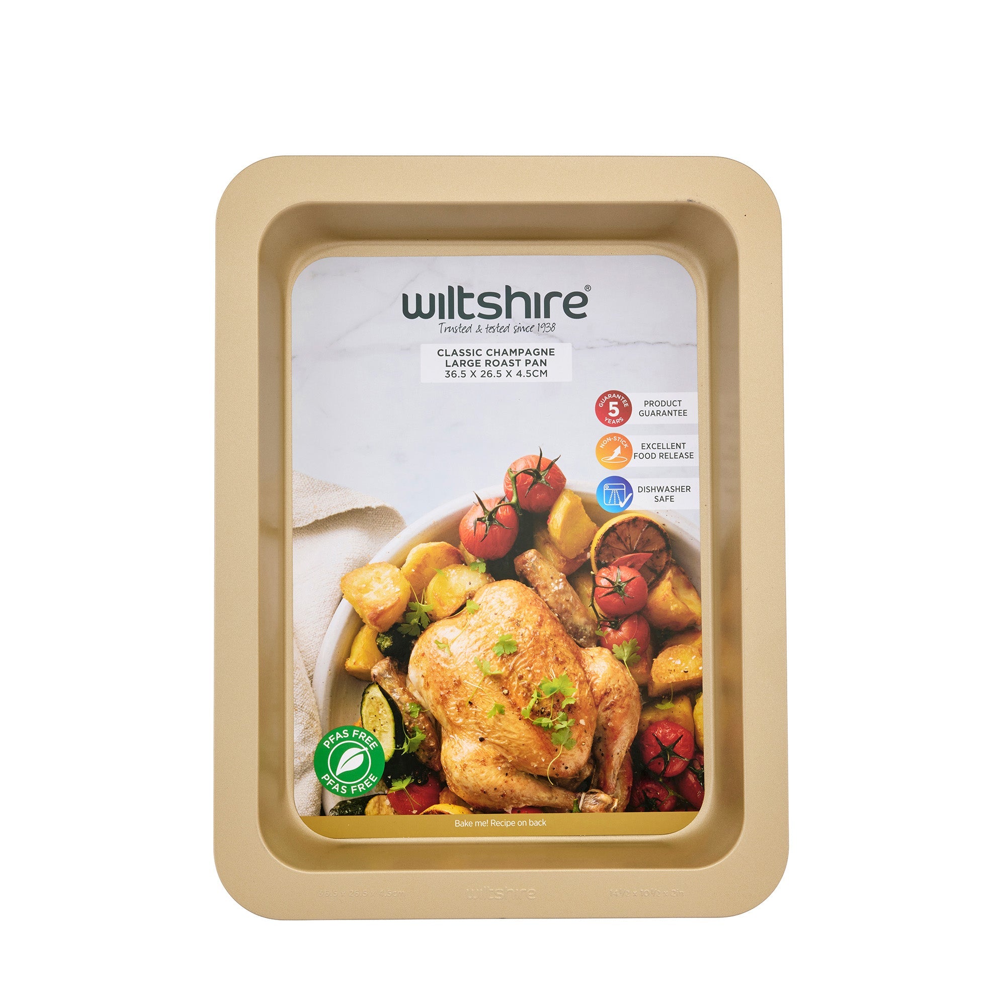 Wiltshire Champagne Gold Large Roast Pan 36.5 x 26.5cm
