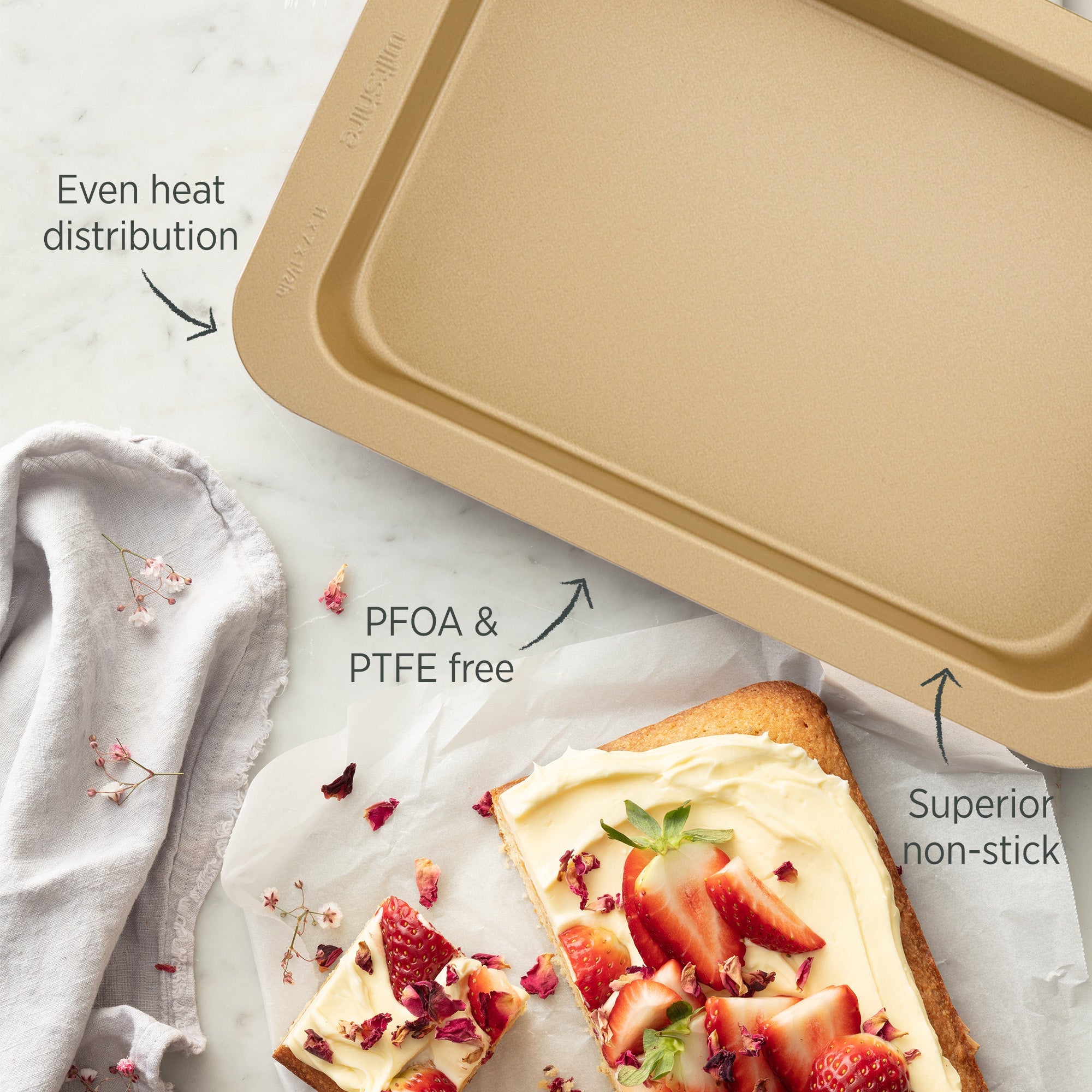 Wiltshire Champagne Gold Slice Pan 27.5cm