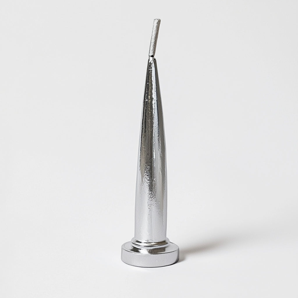 Cake & Candle Bullet Candles Silver 12 Pack