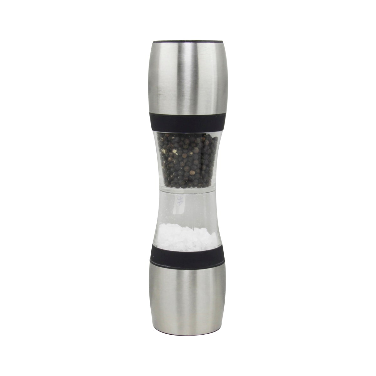 Chef Inox Dual Mill Salt & Pepper Acrylic Stainless Steel 60x230mm
