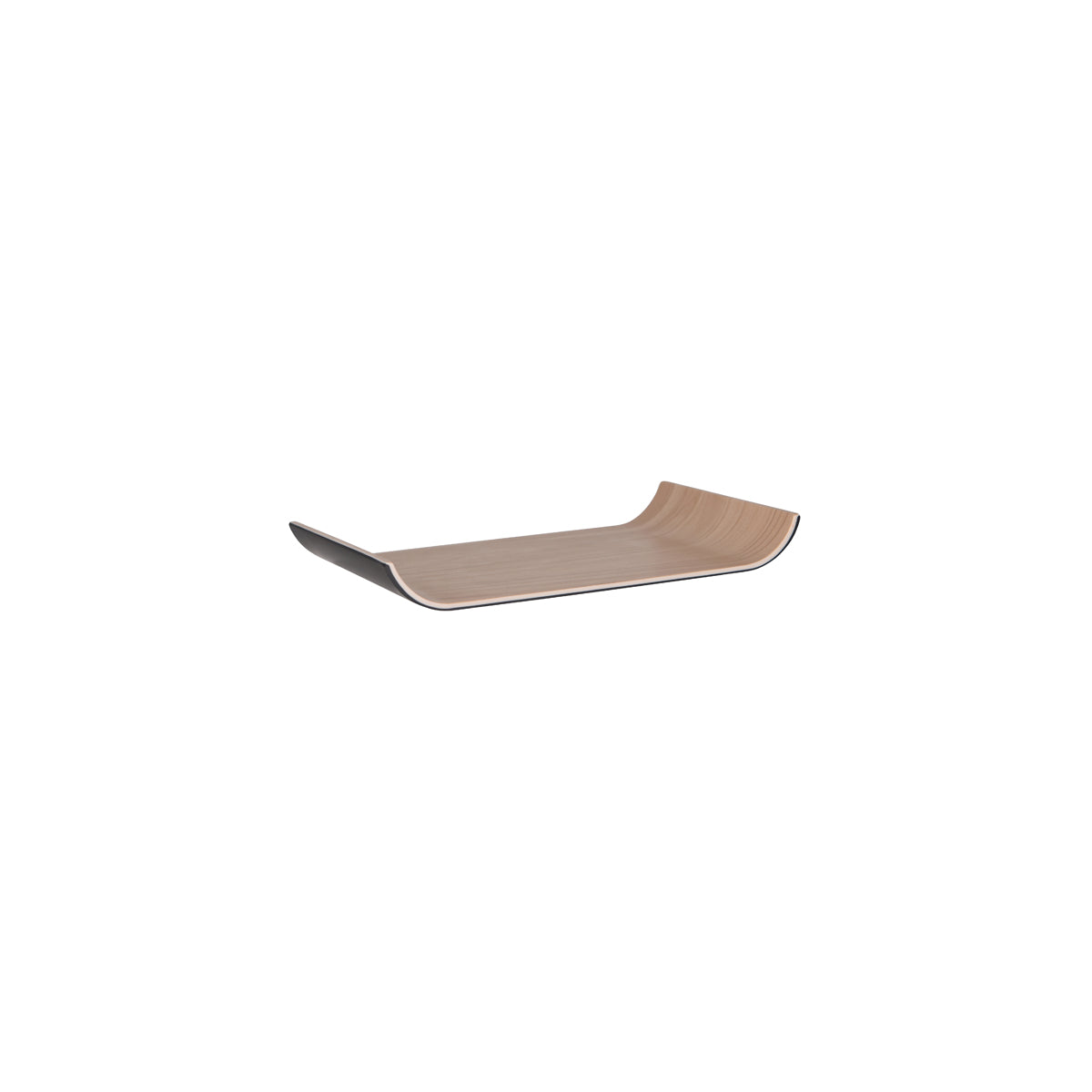 Zicco Melamine Echo Black & Birch Tray 265x162x30mm