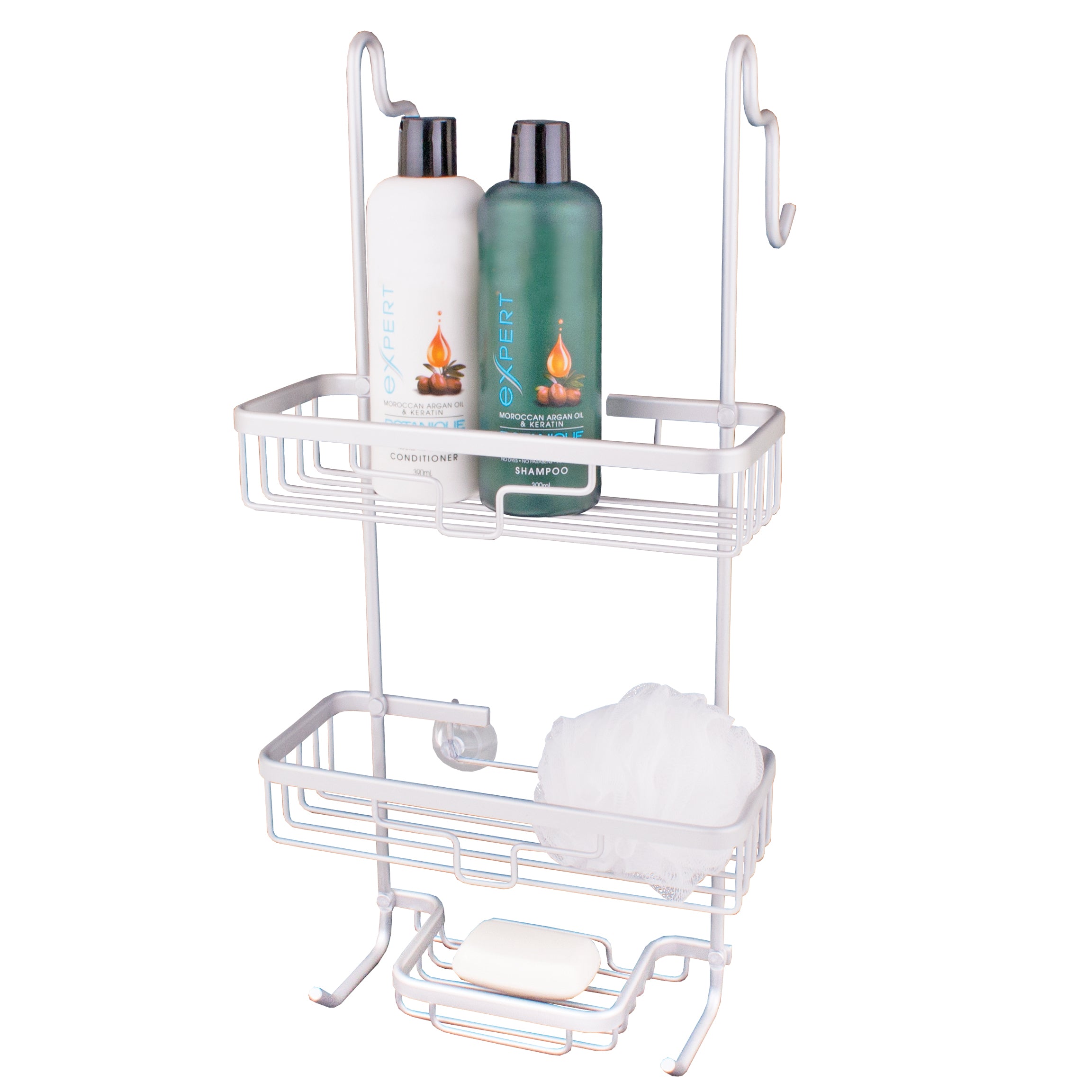 D.Line Aluminium Over-the-Door Shower Caddy – 3 Tier