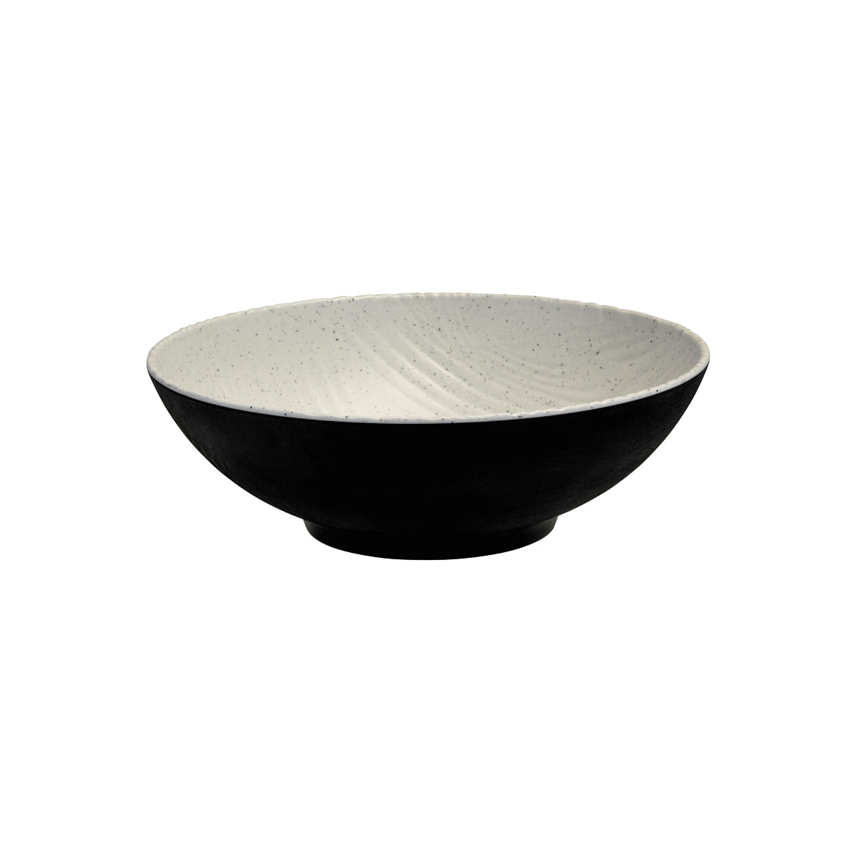 Cheforward Transform Stone Natural/Black Round Bowl (330mm Ø - Stone Natural / Black)