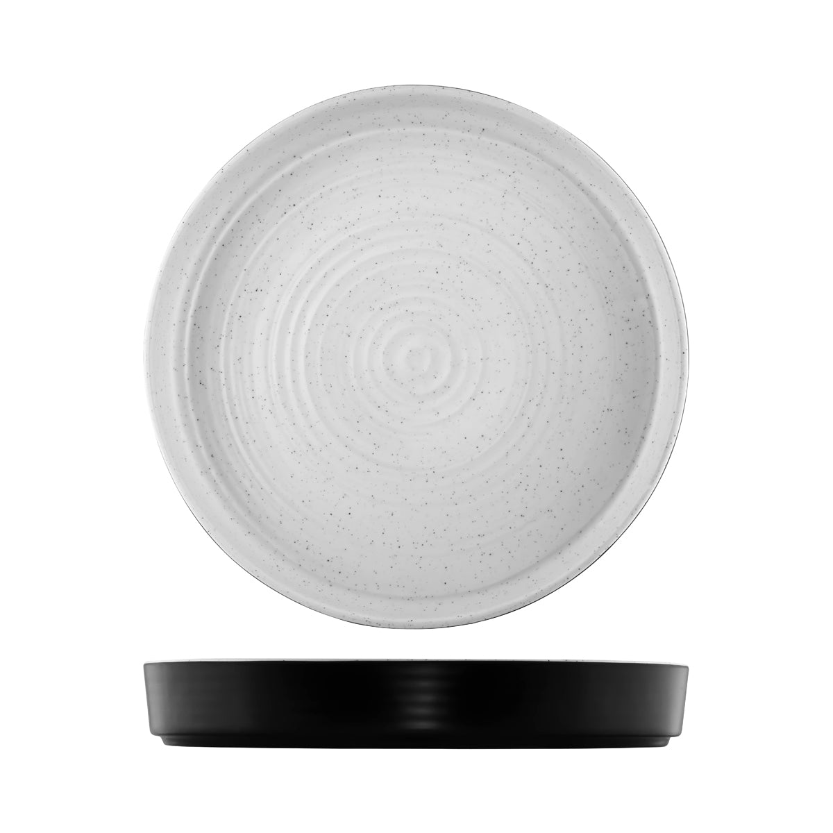 Cheforward Infuse Stone/Natural Round Platter (406mm Ø 62mm H - Stone / Natural)