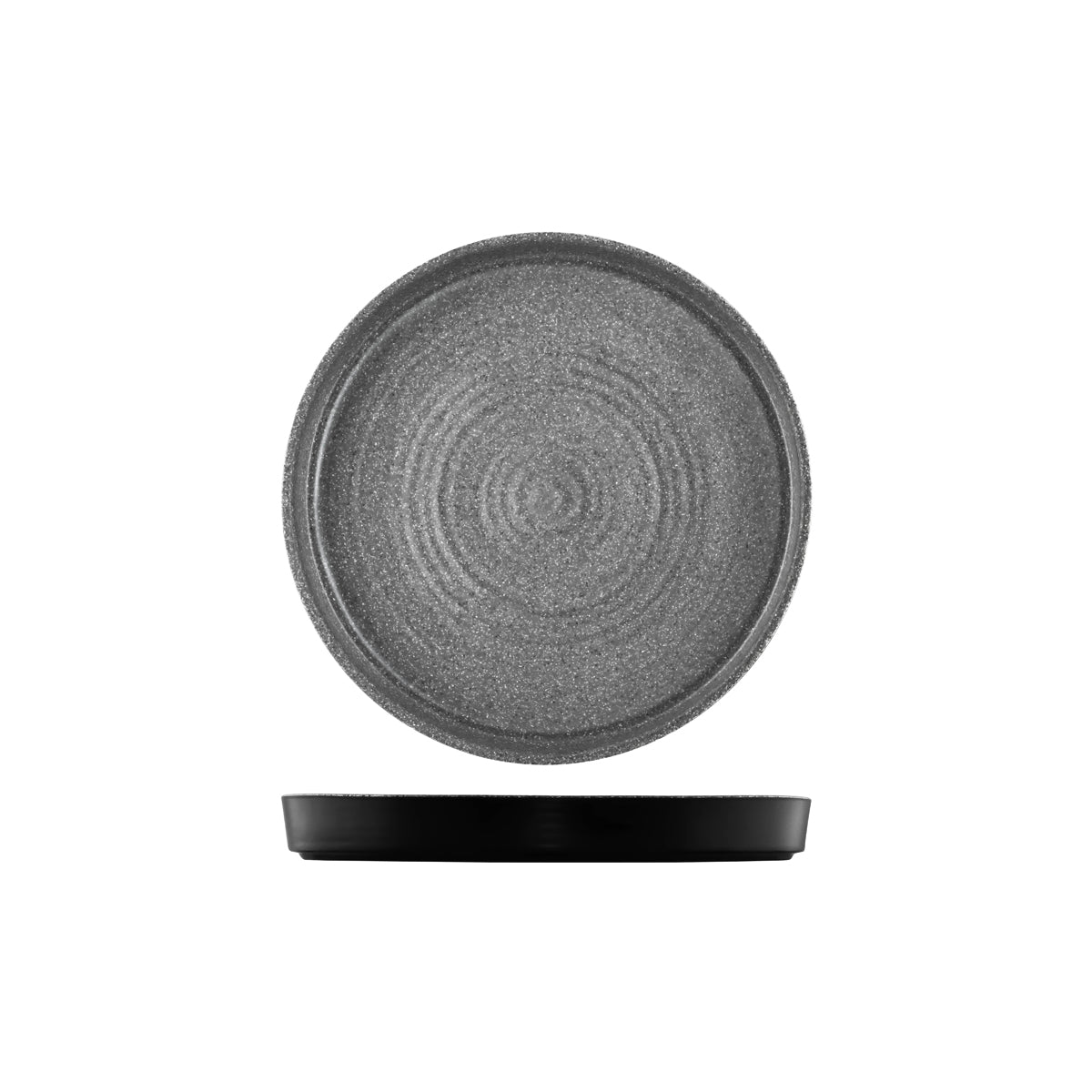 Cheforward Infuse Stone/Grey Round Platter (305mm Ø 40mm H - Stone Grey)
