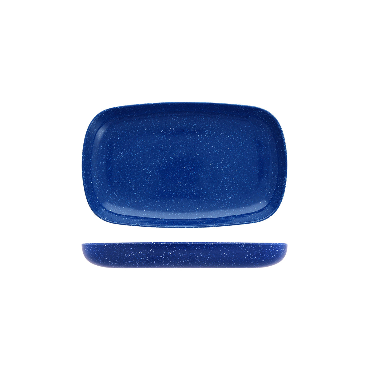 Fortessa Camp Blue Rectangular Coupe Platter (278x172mm)