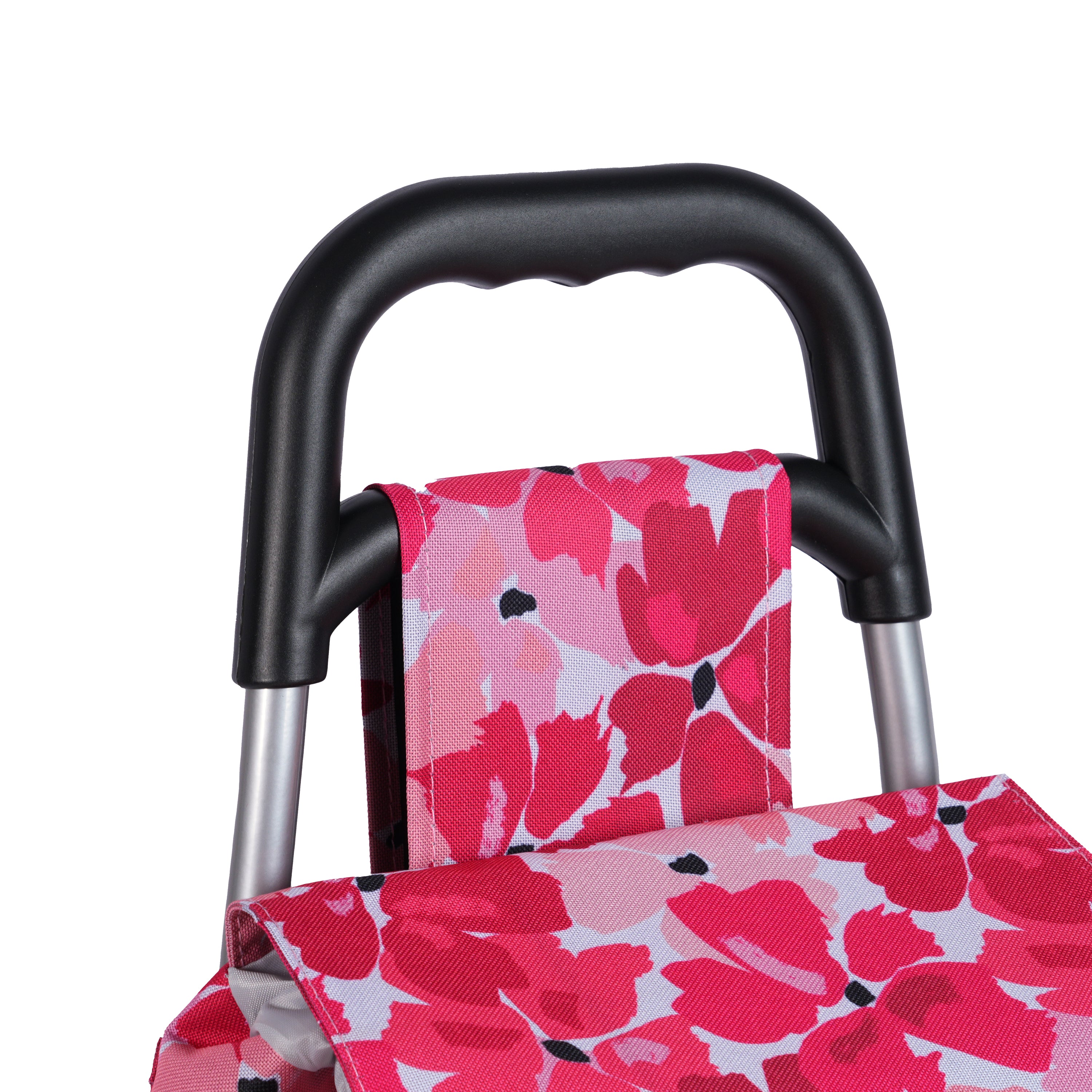 Sachi Sprint Shopping Trolley - Red Poppies