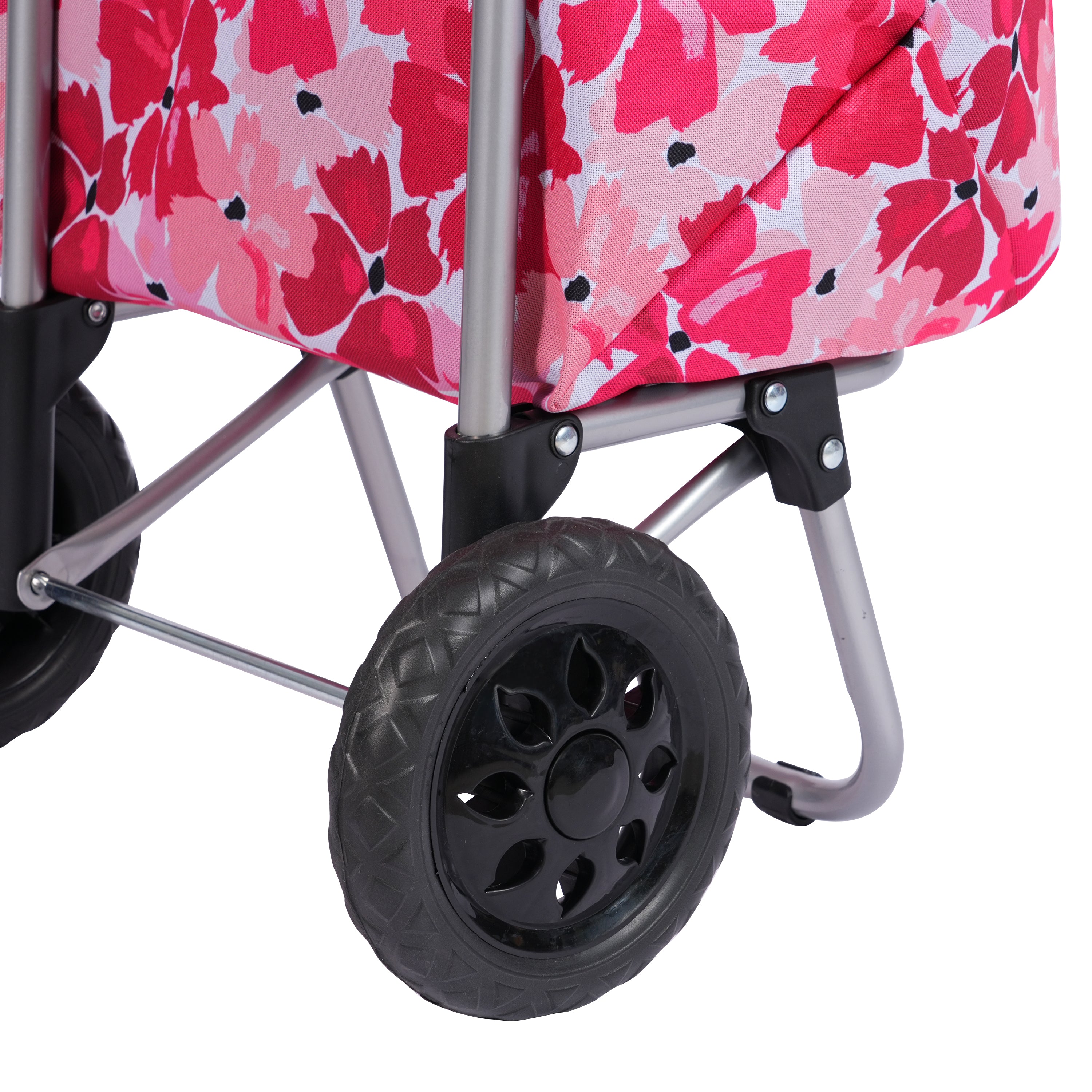 Sachi Sprint Shopping Trolley - Red Poppies