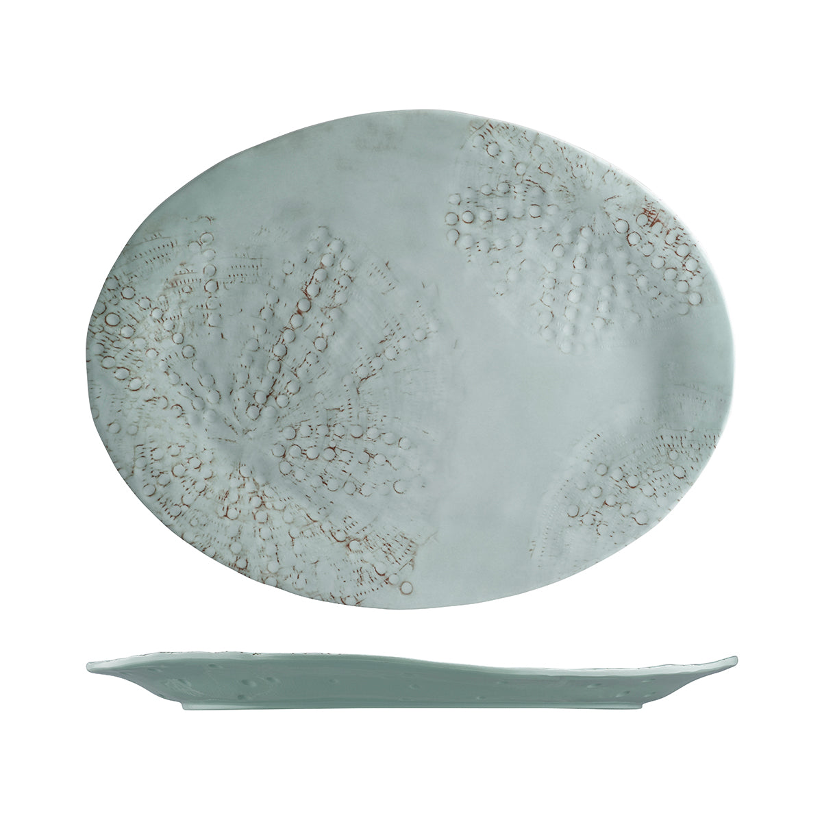 Fortessa Sanibel Mint Oval Platter (380x305mm)